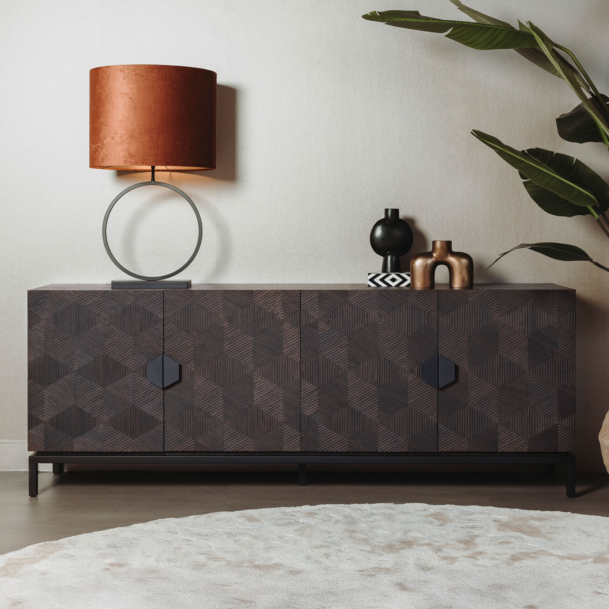 Tower Living Dressoir 'San Marino' Eiken, 210cm