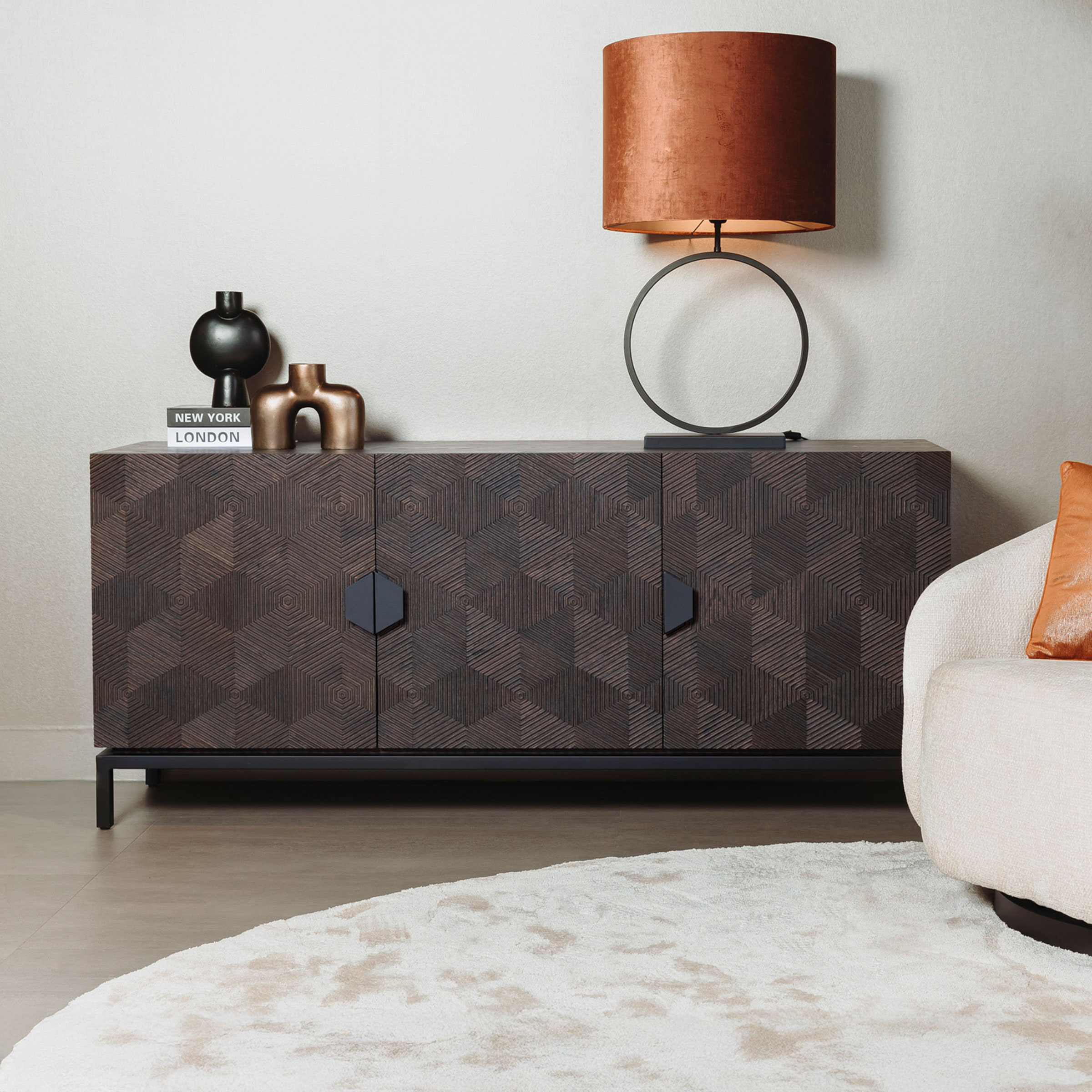 Tower Living Dressoir 'San Marino' Eiken, 180cm