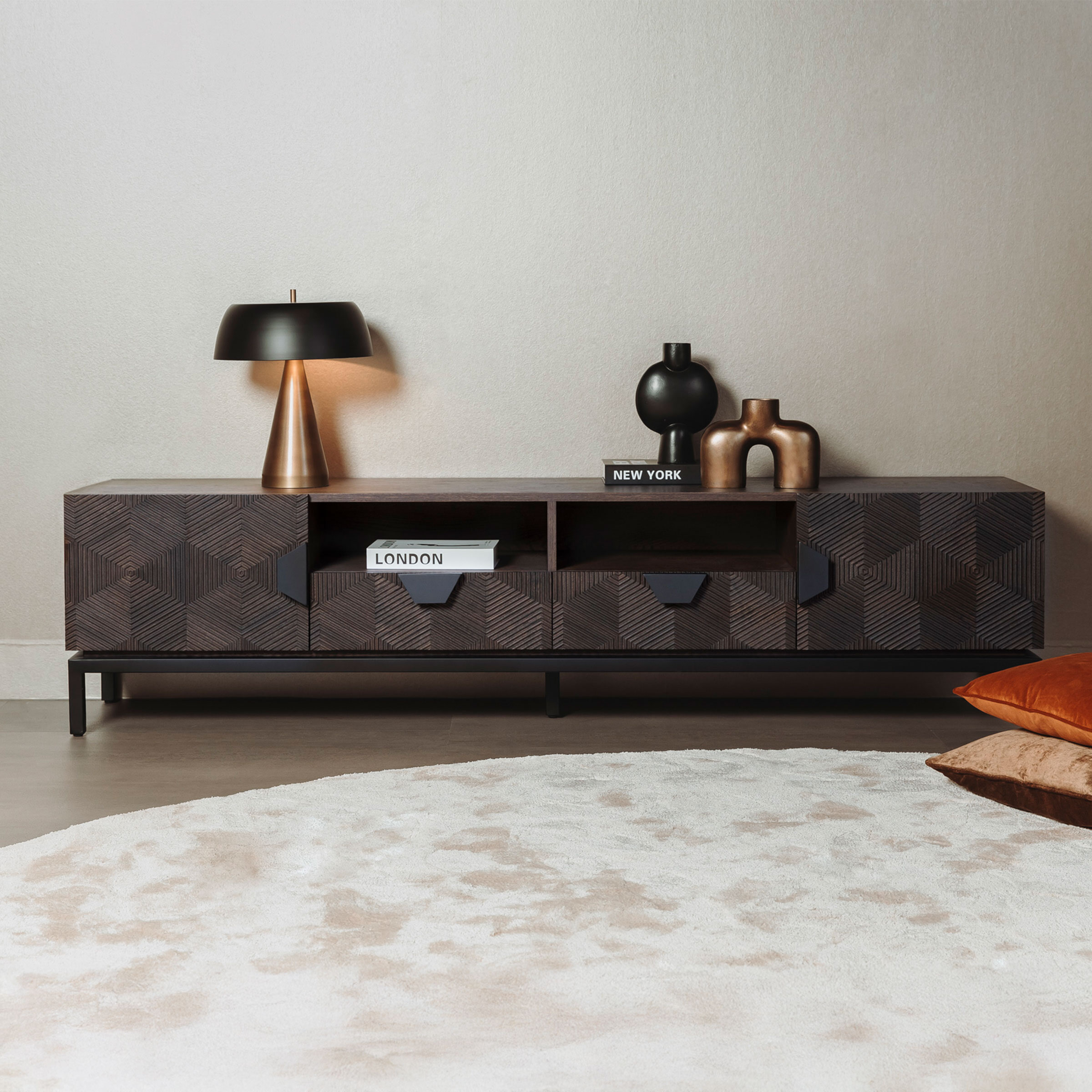 Tower Living TV-meubel 'San Marino' Eiken, 200cm