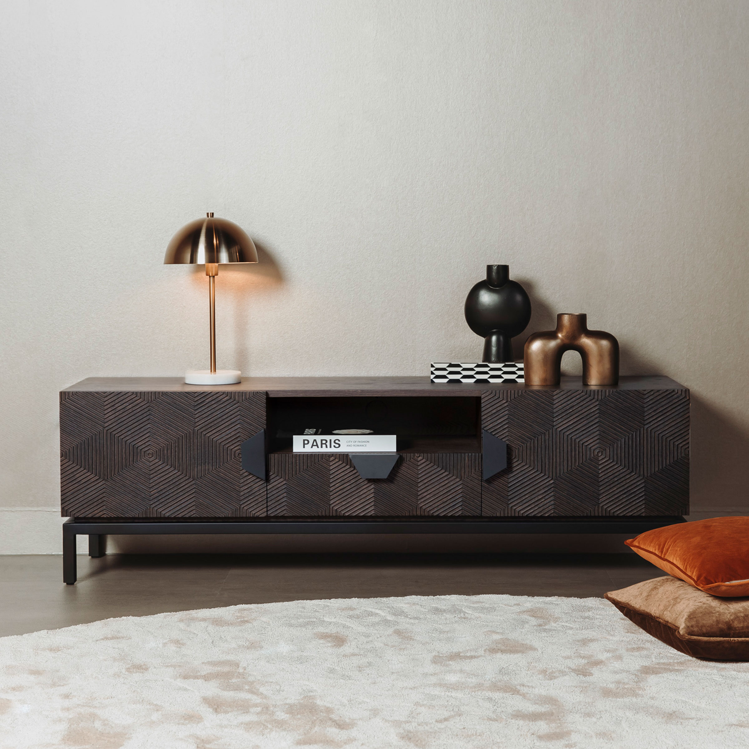 Tower Living TV-meubel 'San Marino' Eiken, 160cm