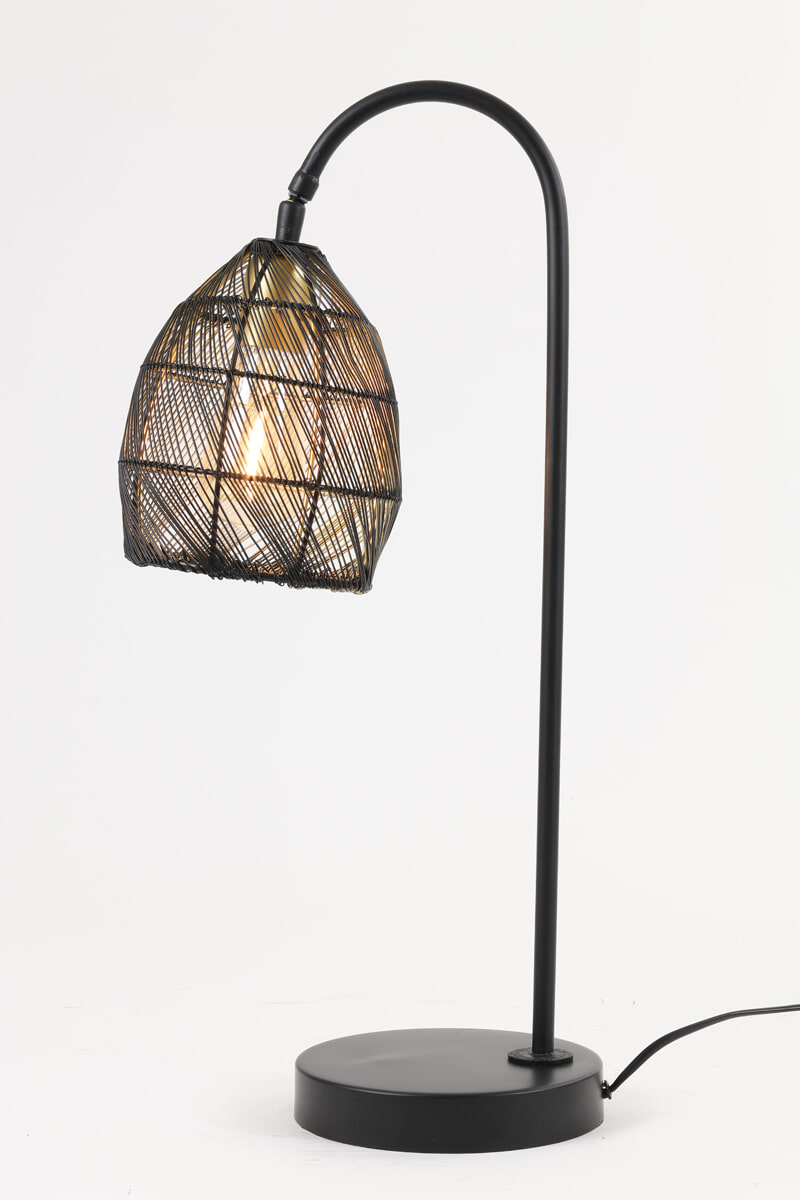 Light & Living Tafellamp 'Meya' kleur Mat Zwart