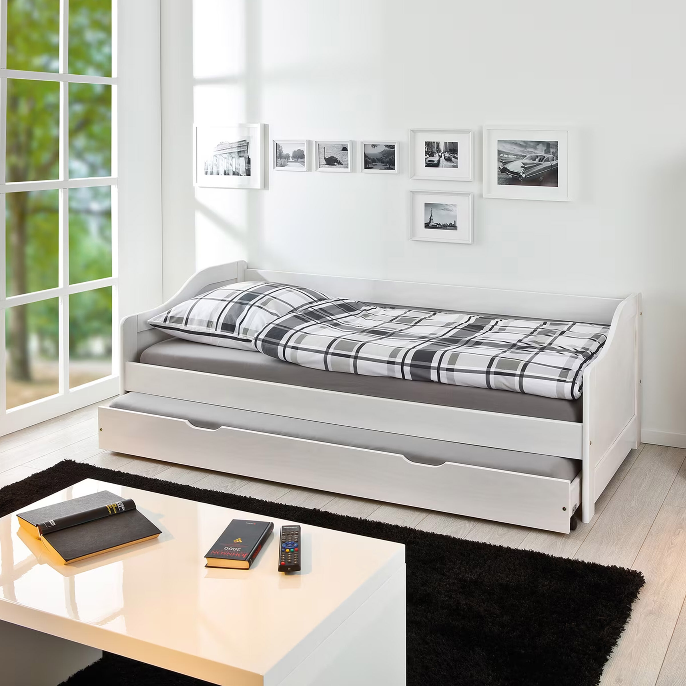 Artistiq Bed Marrio Met lade, 90 x 200cm - Wit