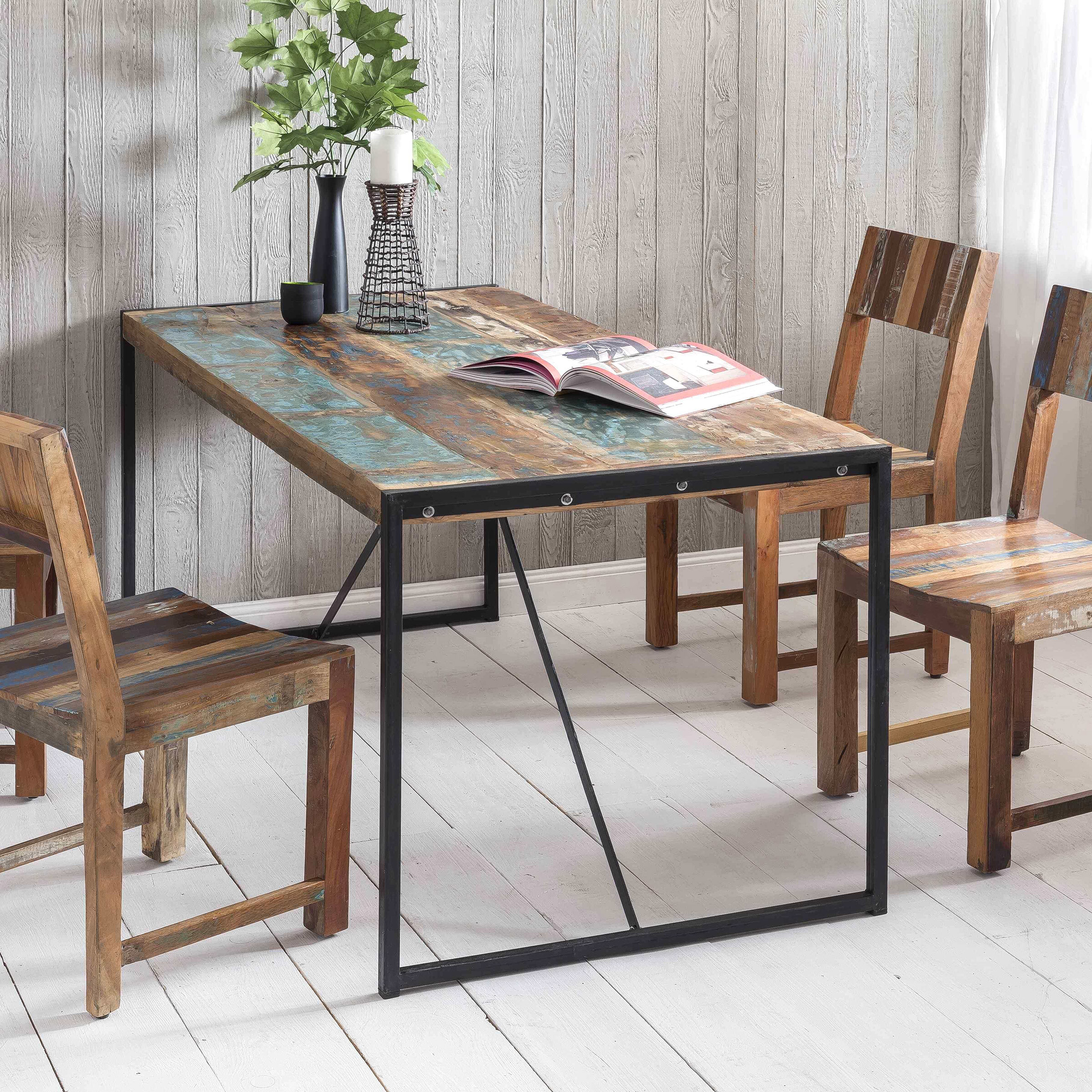 Artistiq Eettafel 'Bali Vintage' multicolor, 175 x 70cm
