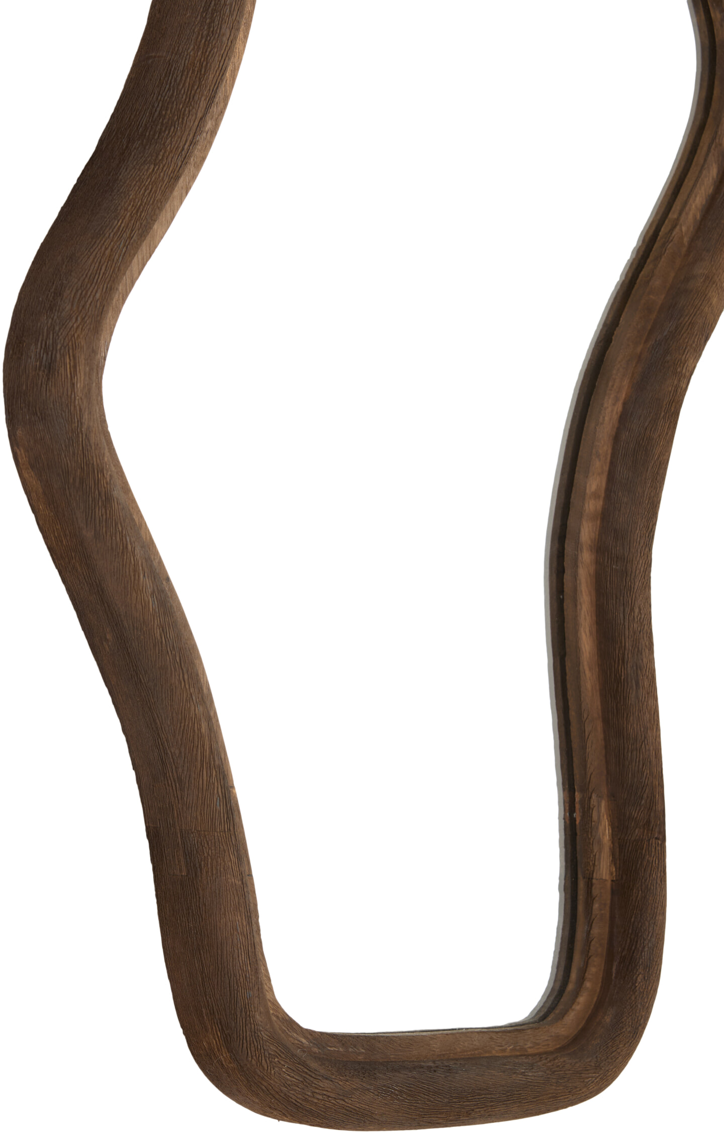 Light & Living Organische Spiegel 'Celano' Mangohout, 121 x 62cm, kleur Donkerbruin