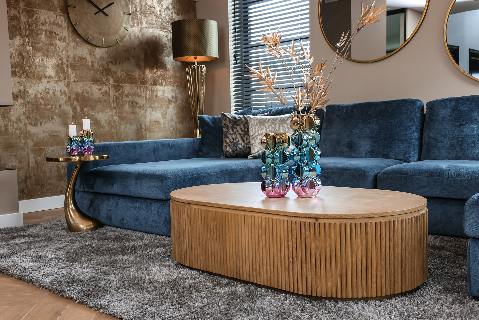 Richmond Ronde Bijzettafel 'Dolphin' 45cm