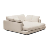 Kave Home 3-zits Loungebank 'Gala' Met dubbele chaise longue, Chenille, kleur Beige