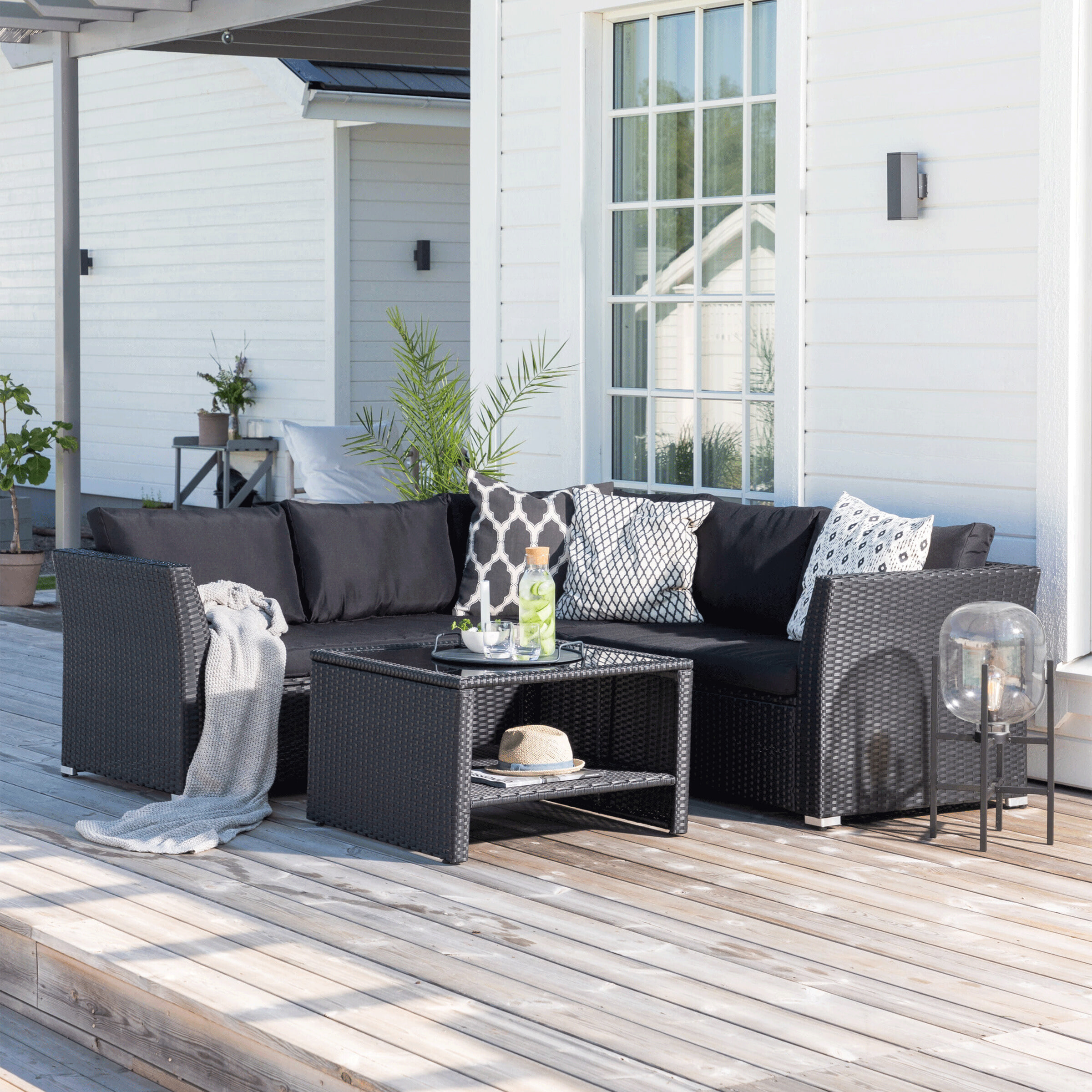 Nohr Loungeset 'Melandie' Met hoekbank en tafel