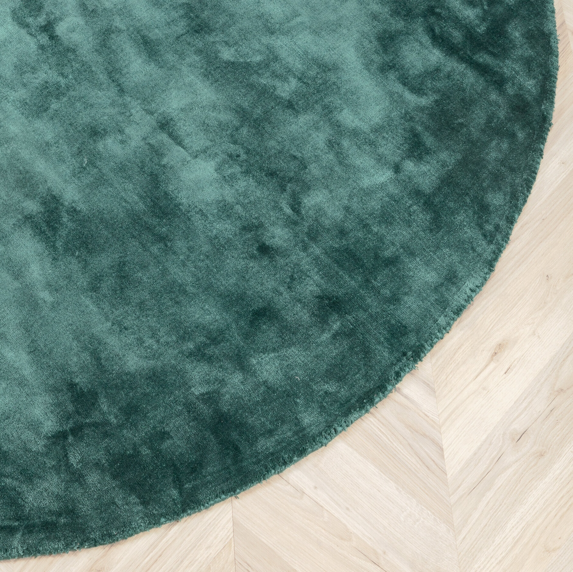 Nohr Rond Vloerkleed 'Cherelle' 200cm, kleur Groen