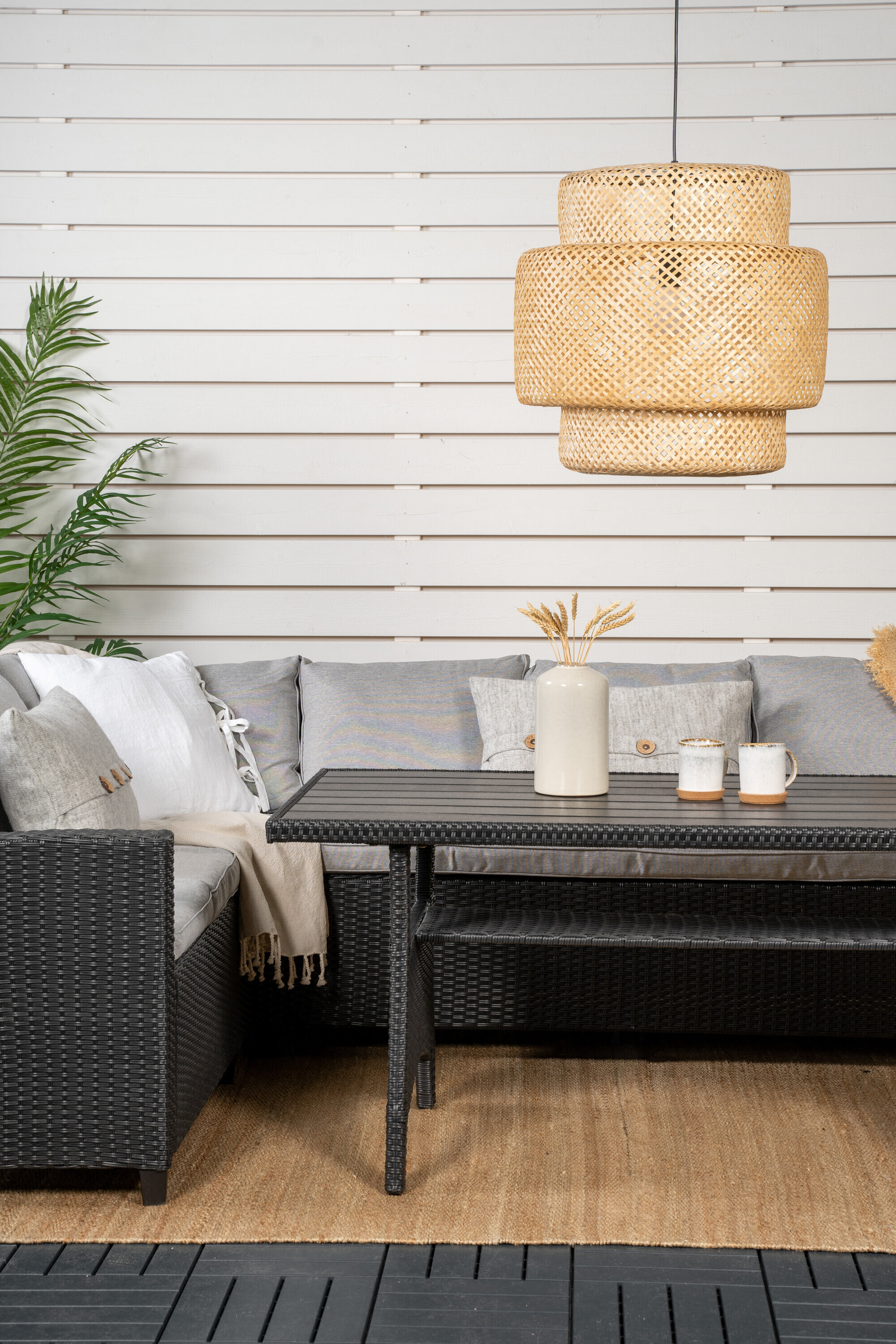 Nohr Loungeset 'Charnell' kleur Grijs/Zwart