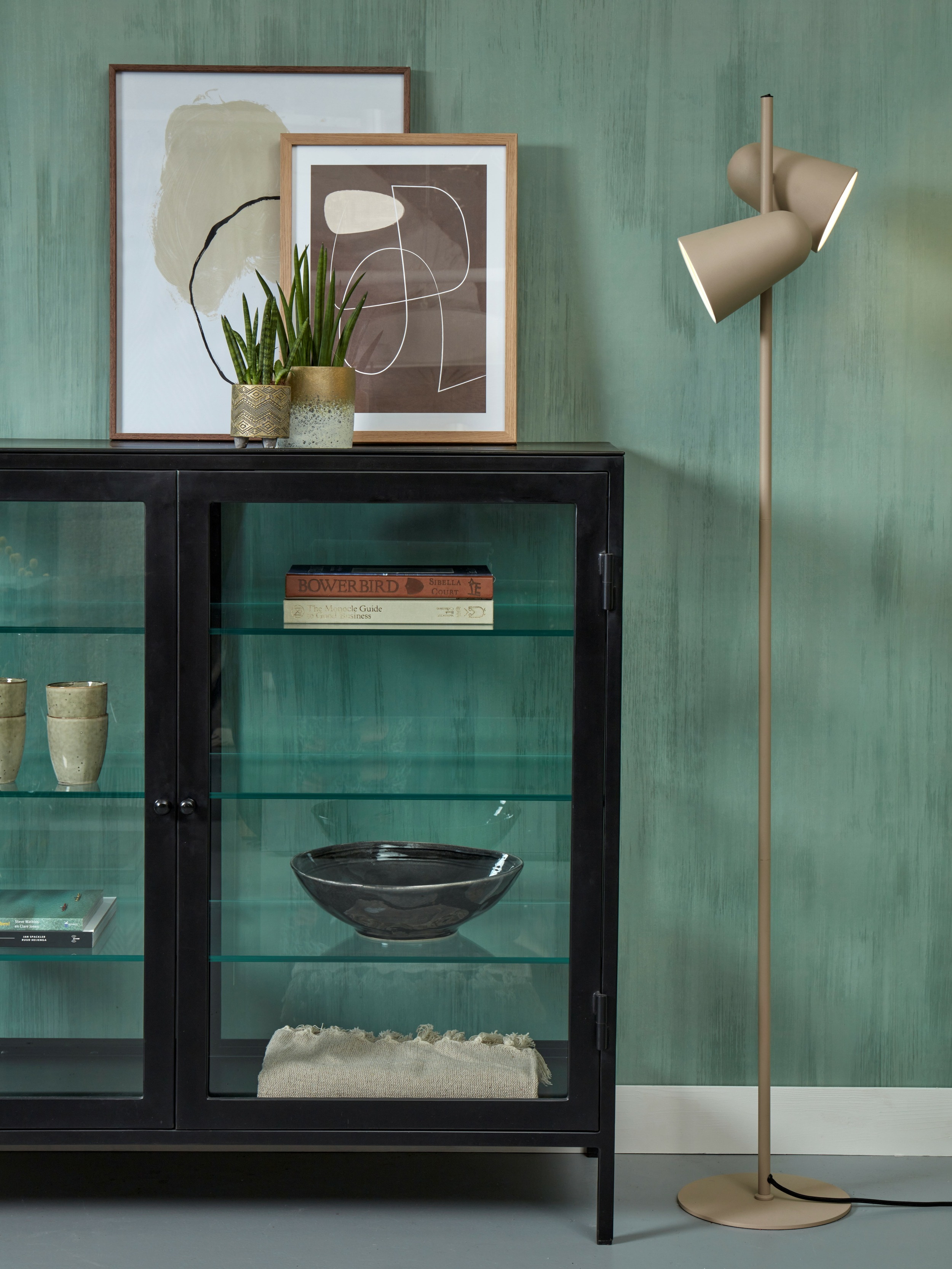 its about RoMi Vloerlamp 'Salamanca' 2-lamps, kleur Zand