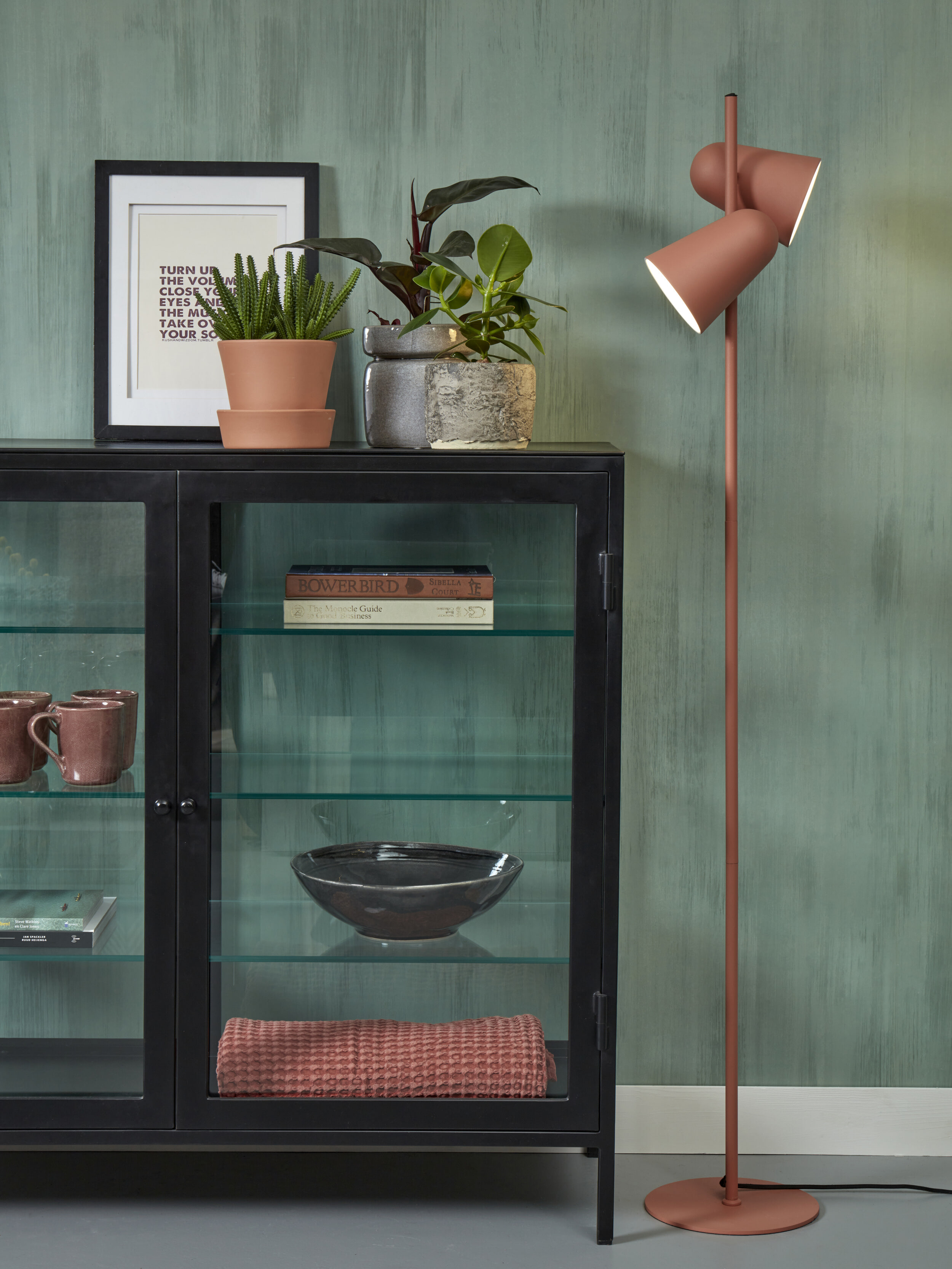 its about RoMi Vloerlamp 'Salamanca' 2-lamps, kleur Terra