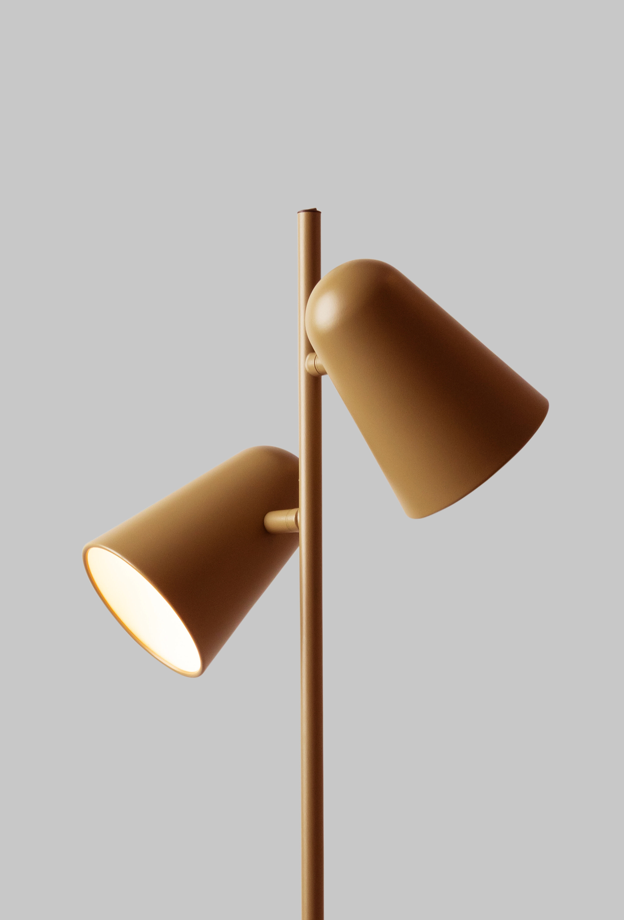 its about RoMi Vloerlamp 'Salamanca' 2-lamps, kleur Mosterd
