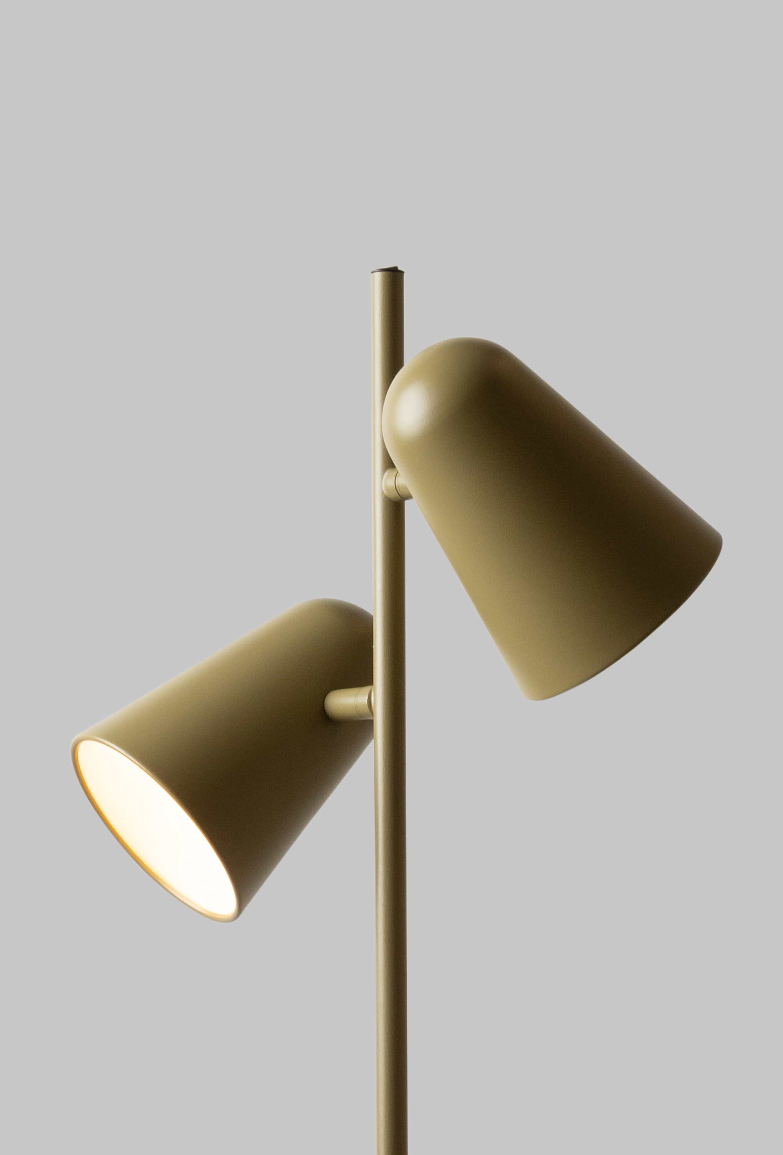 its about RoMi Vloerlamp 'Salamanca' 2-lamps, kleur Olijfgroen
