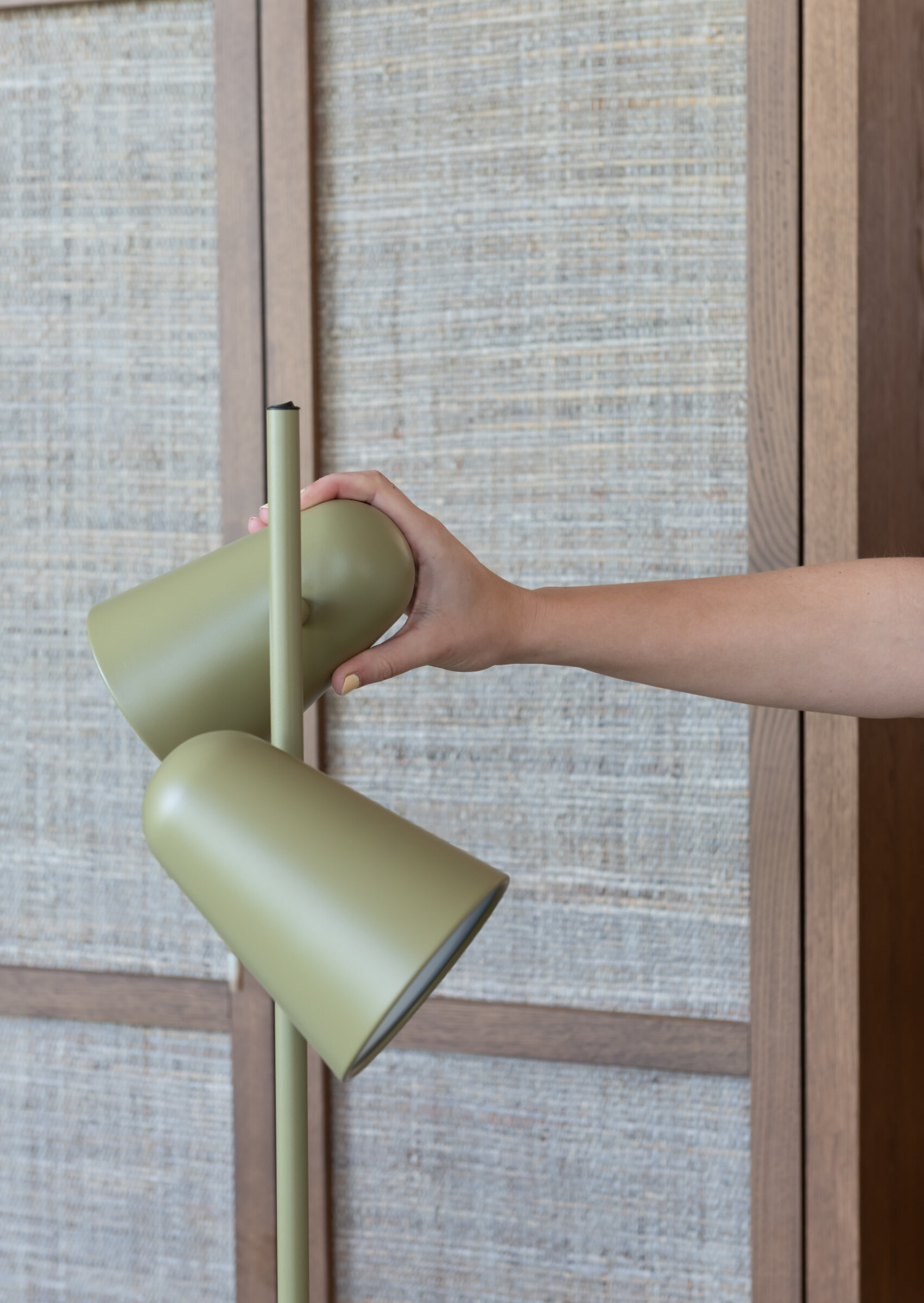 its about RoMi Vloerlamp 'Salamanca' 2-lamps, kleur Olijfgroen