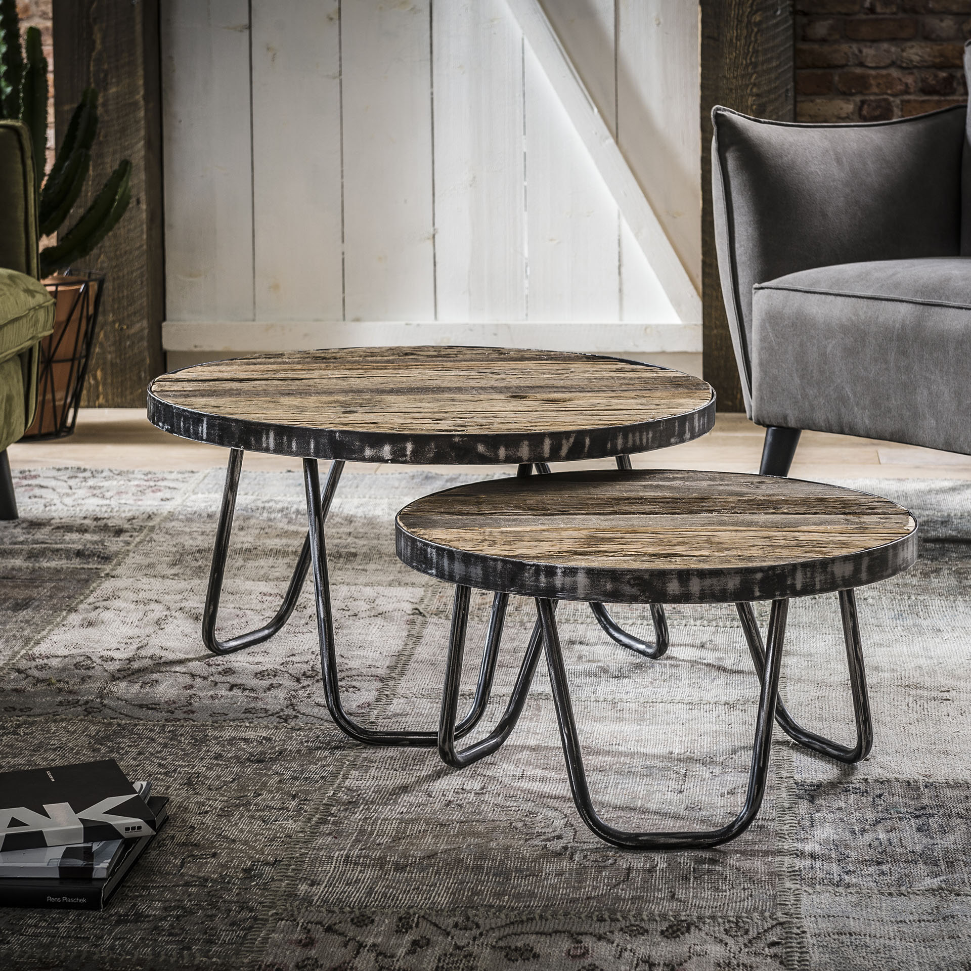 Salontafel 'Lesley' Set van 2 stuks Salontafel 'Lesley' Set van 2 stuks