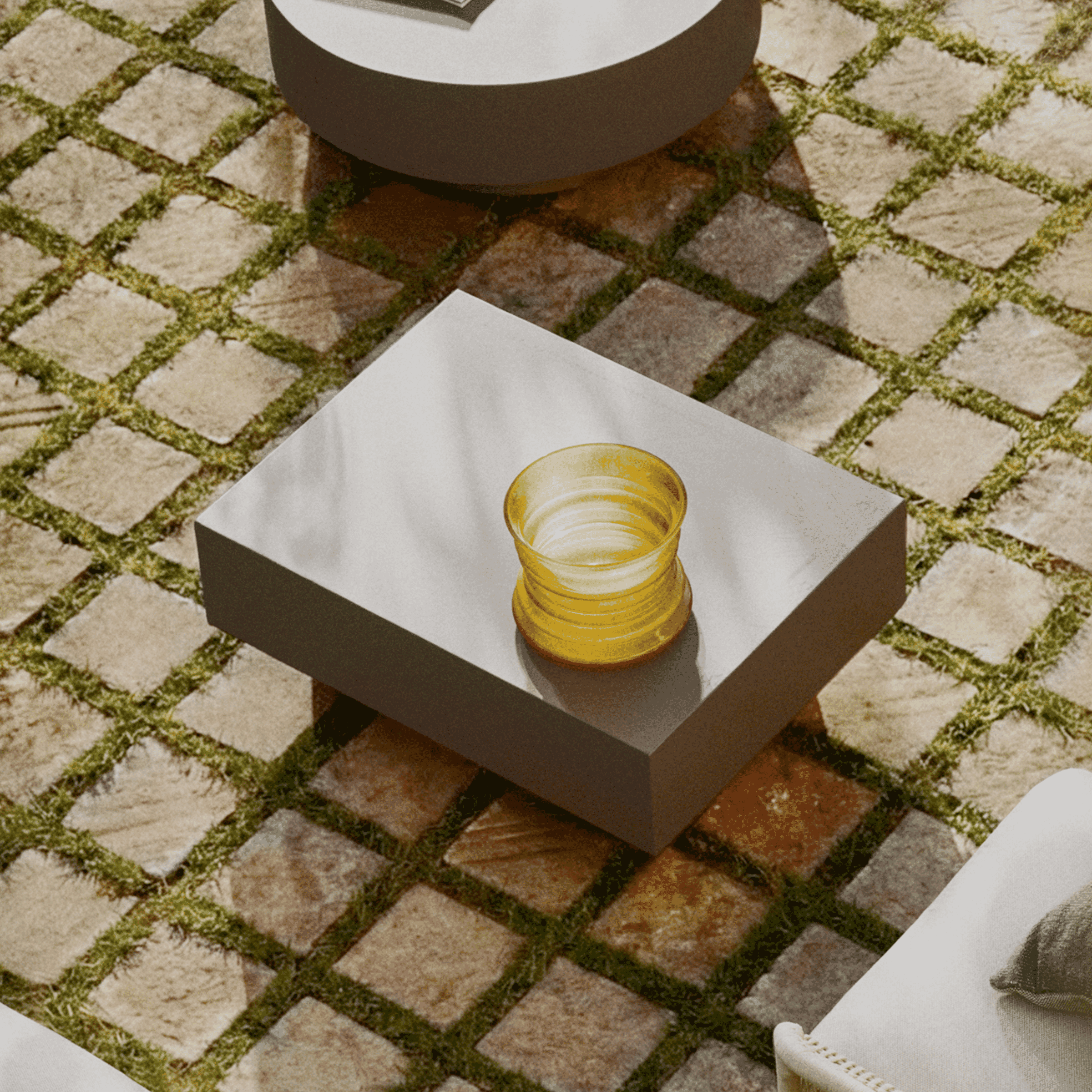 Kave Home Outdoor Salontafel 'Rustella' 80 x 60cm, kleur Bruin