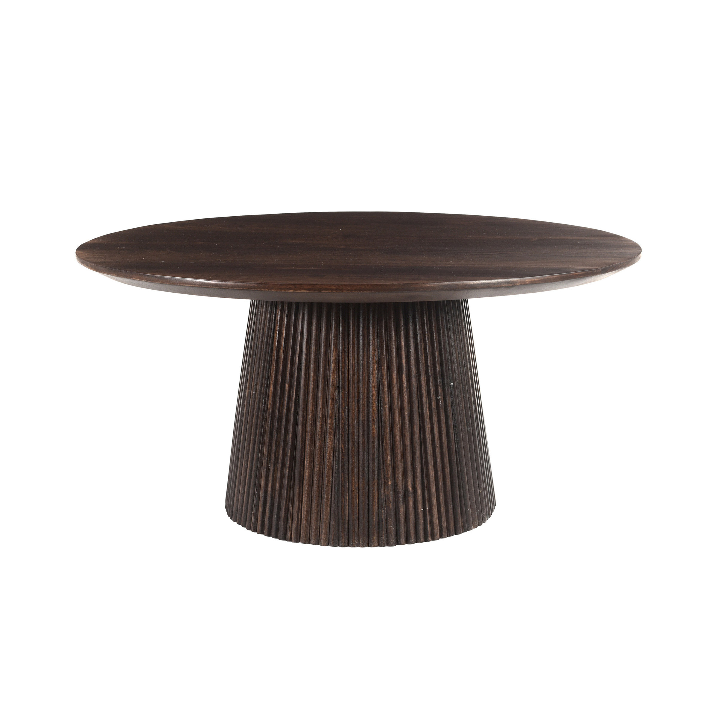 Sohome Ronde Salontafel 'Olav' Set van 2 stuks Rond, kleur Walnoot