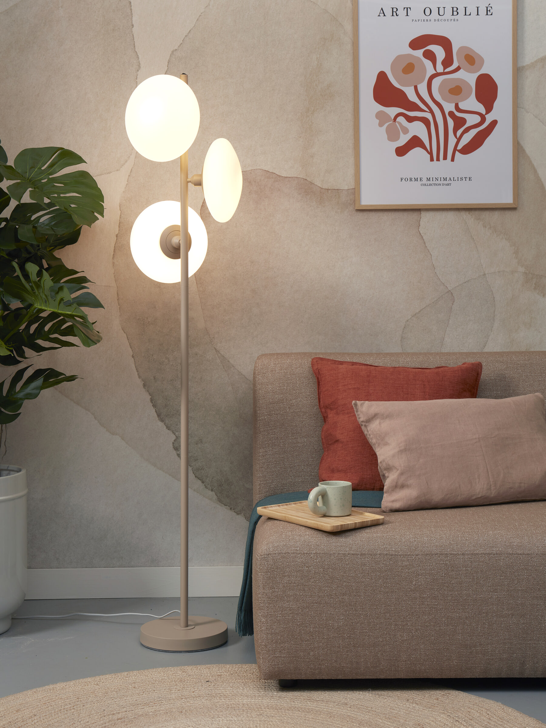its about RoMi Vloerlamp 'Sapporo' 3-lamps, 161cm
