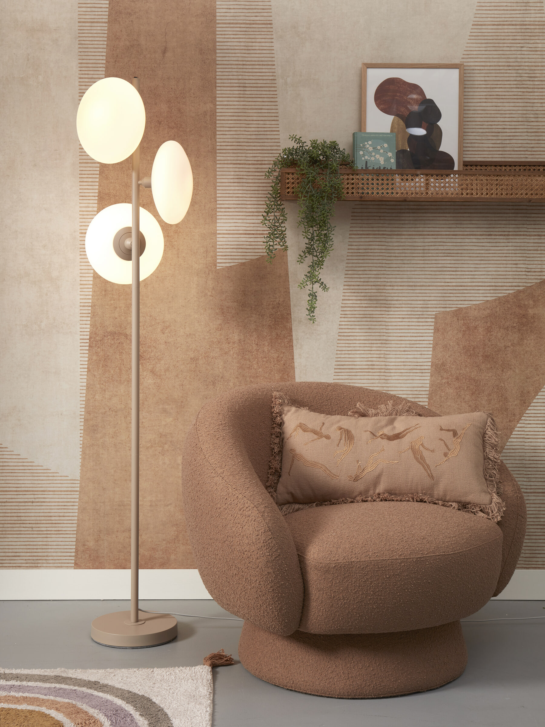 its about RoMi Vloerlamp 'Sapporo' 3-lamps, 161cm