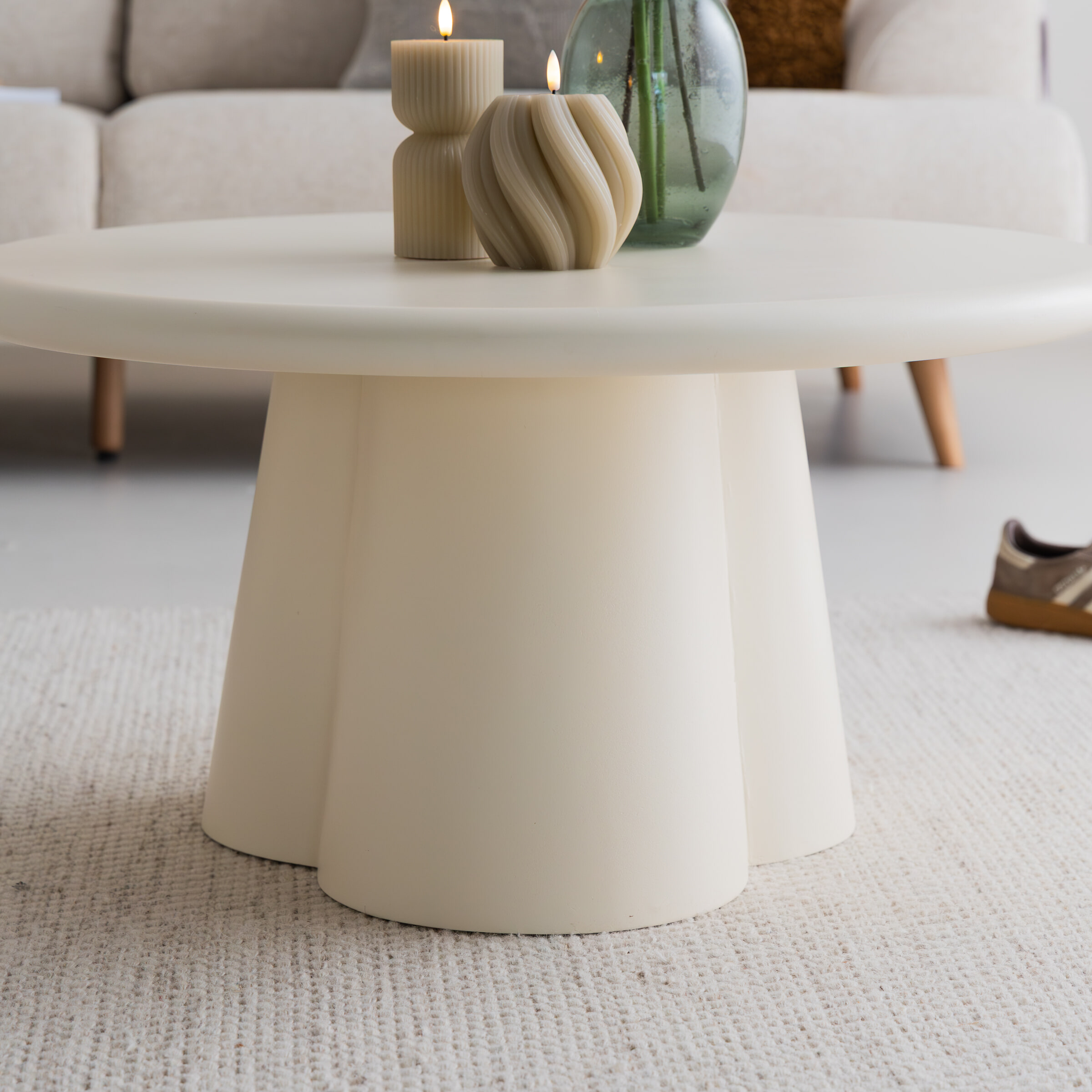 Sohome Ronde Salontafel 'Scottie' Beton, 80cm