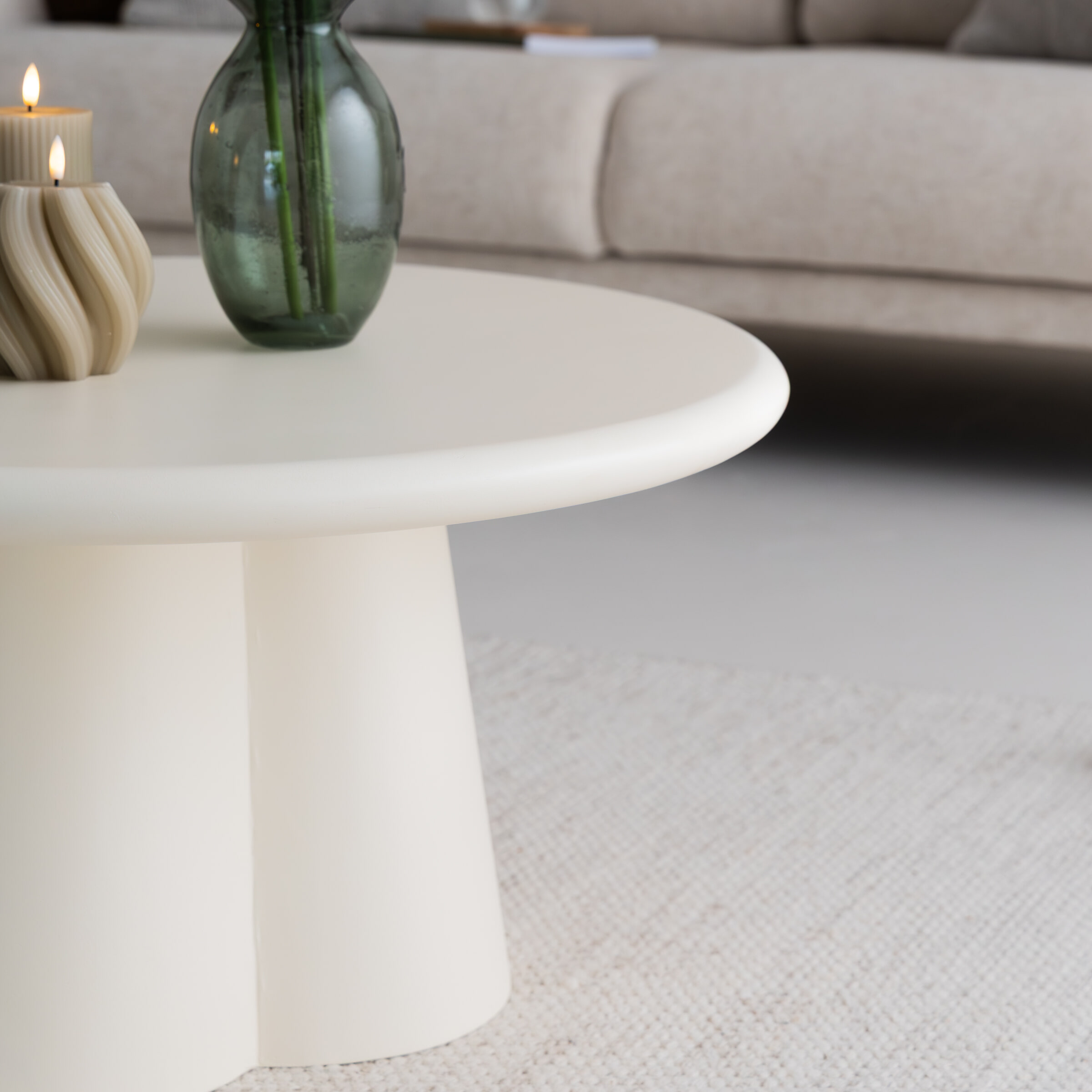 Sohome Ronde Salontafel 'Scottie' Beton, 80cm