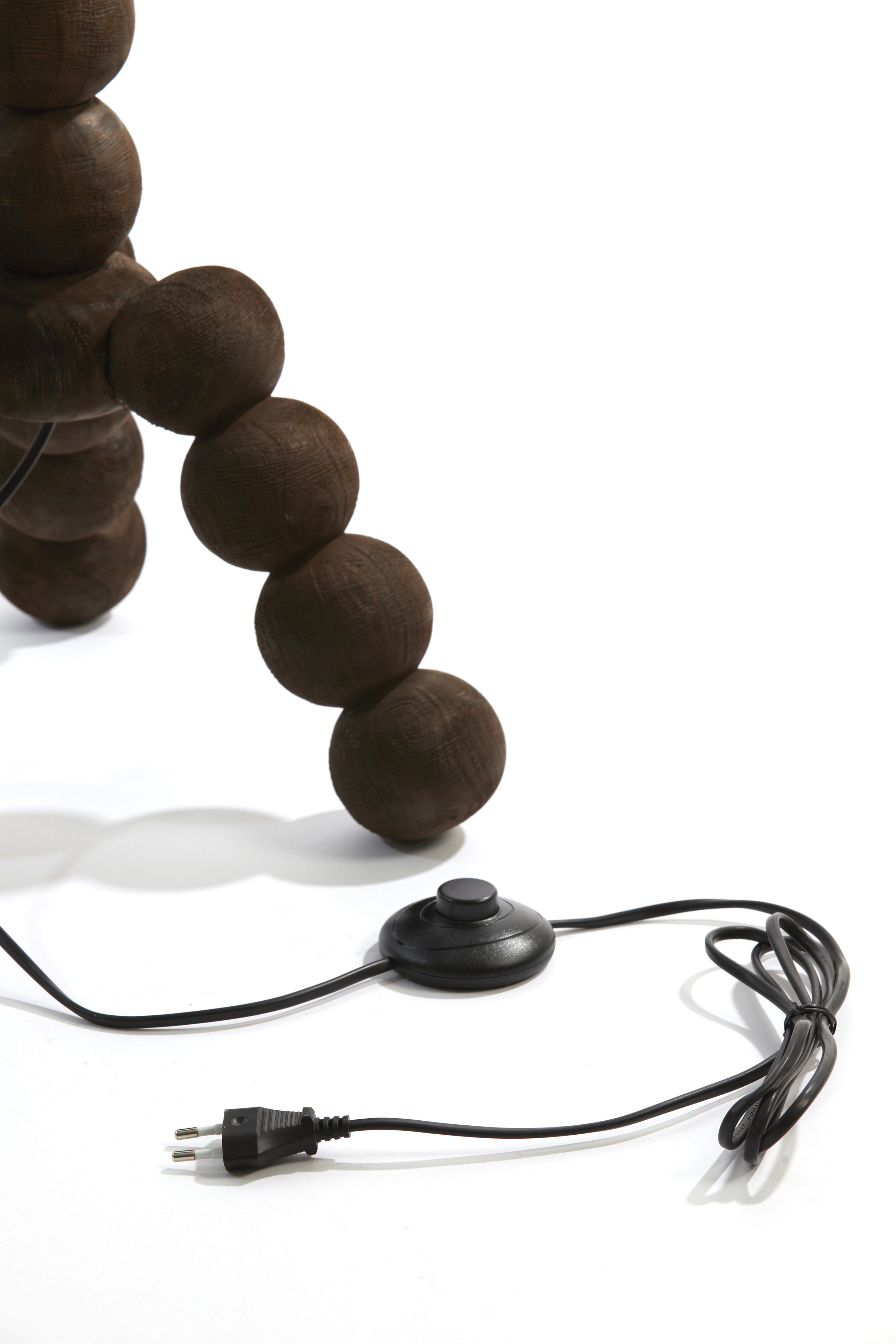 Light & Living Vloerlamp 'Veglio' Mangohout, 130cm, kleur Donkerbruin (excl. kap)