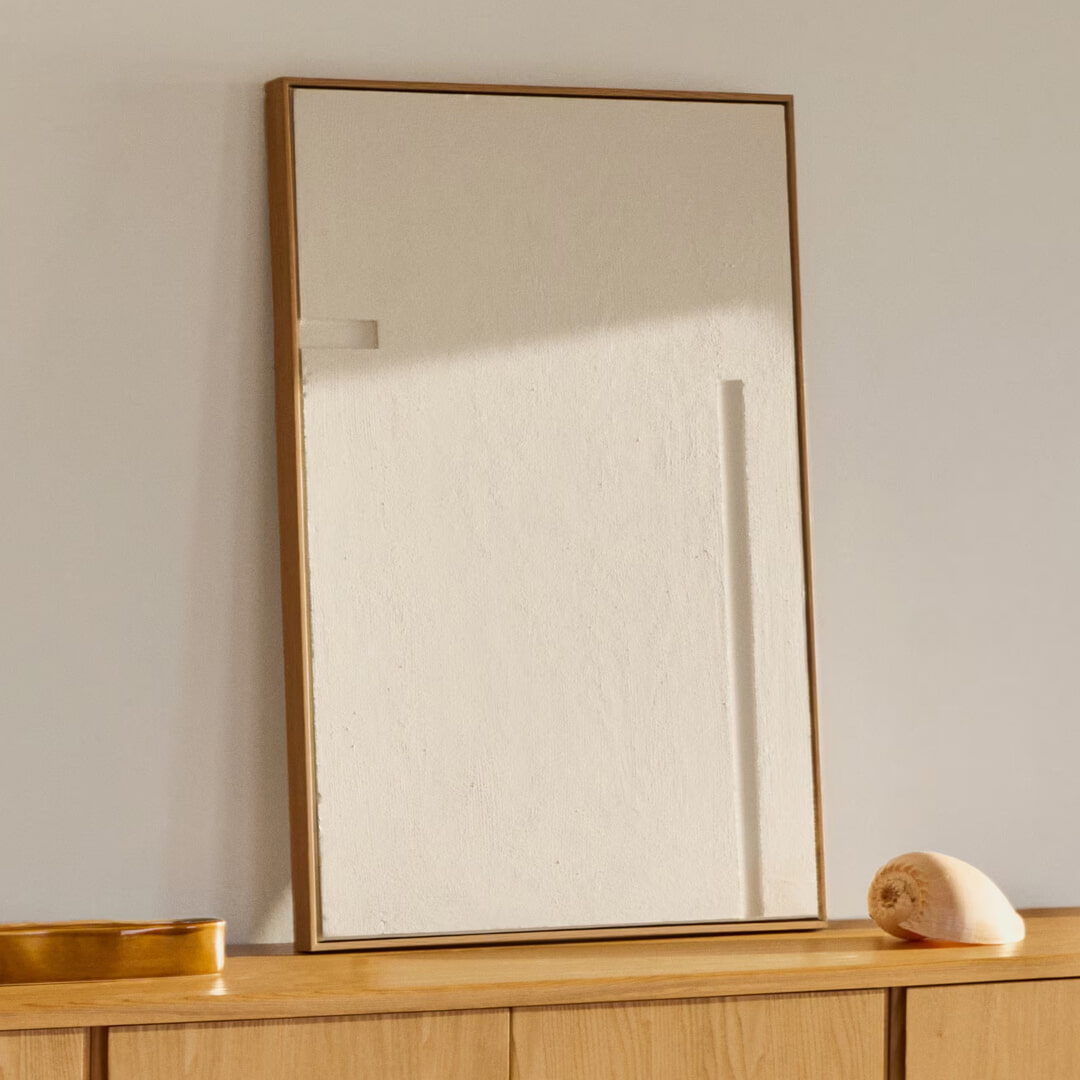 Kave Home Schilderij Sefri 90 x 60cm - Wit