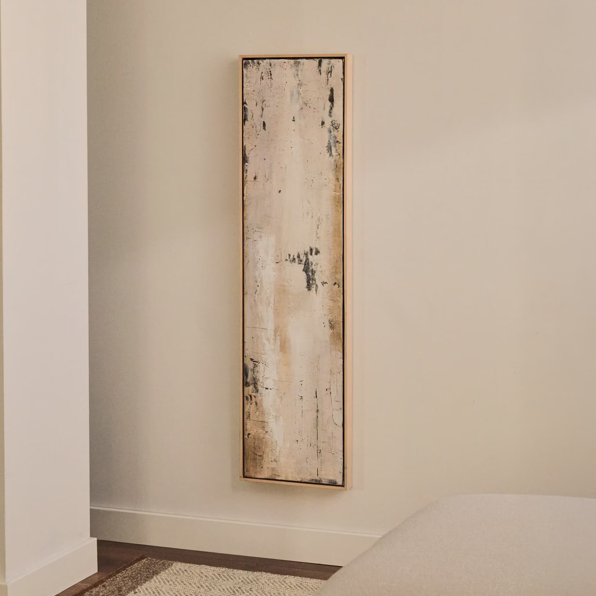 Kave Home Schilderij Selnar 122 x 32cm - Grijs