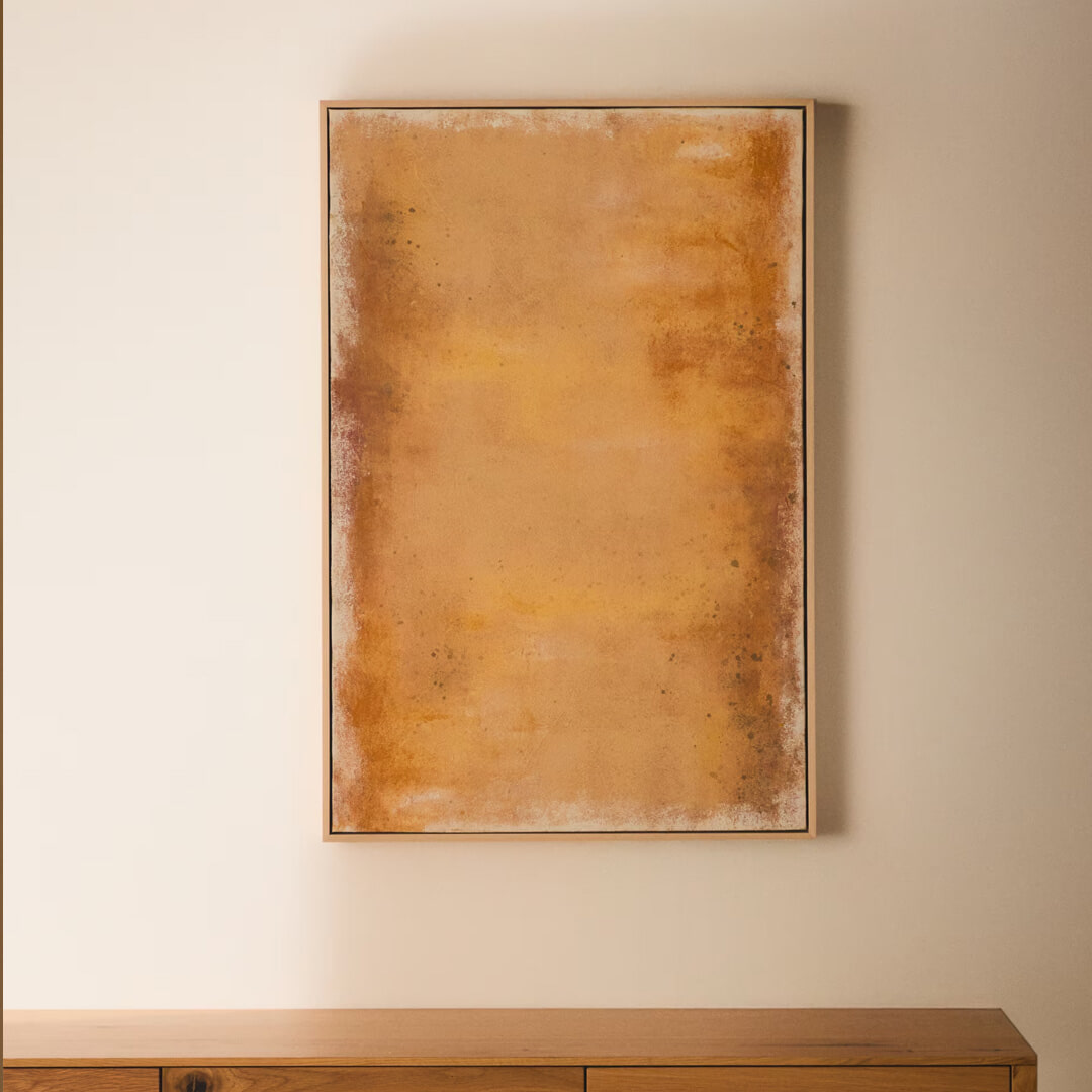 Kave Home Schilderij Selnar 60 x 90cm - Geel
