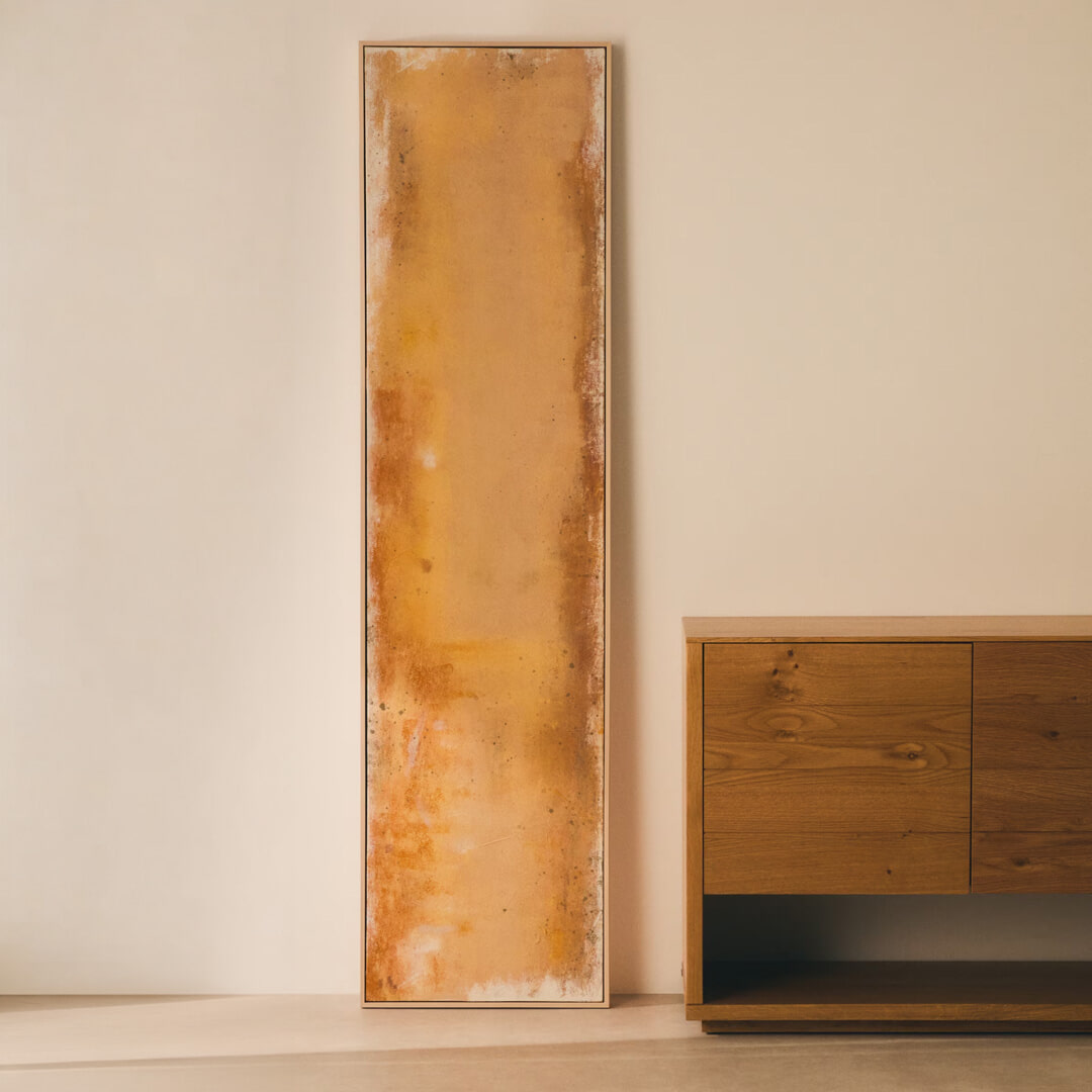 Kave Home Schilderij Selnar 182 x 47cm - Geel