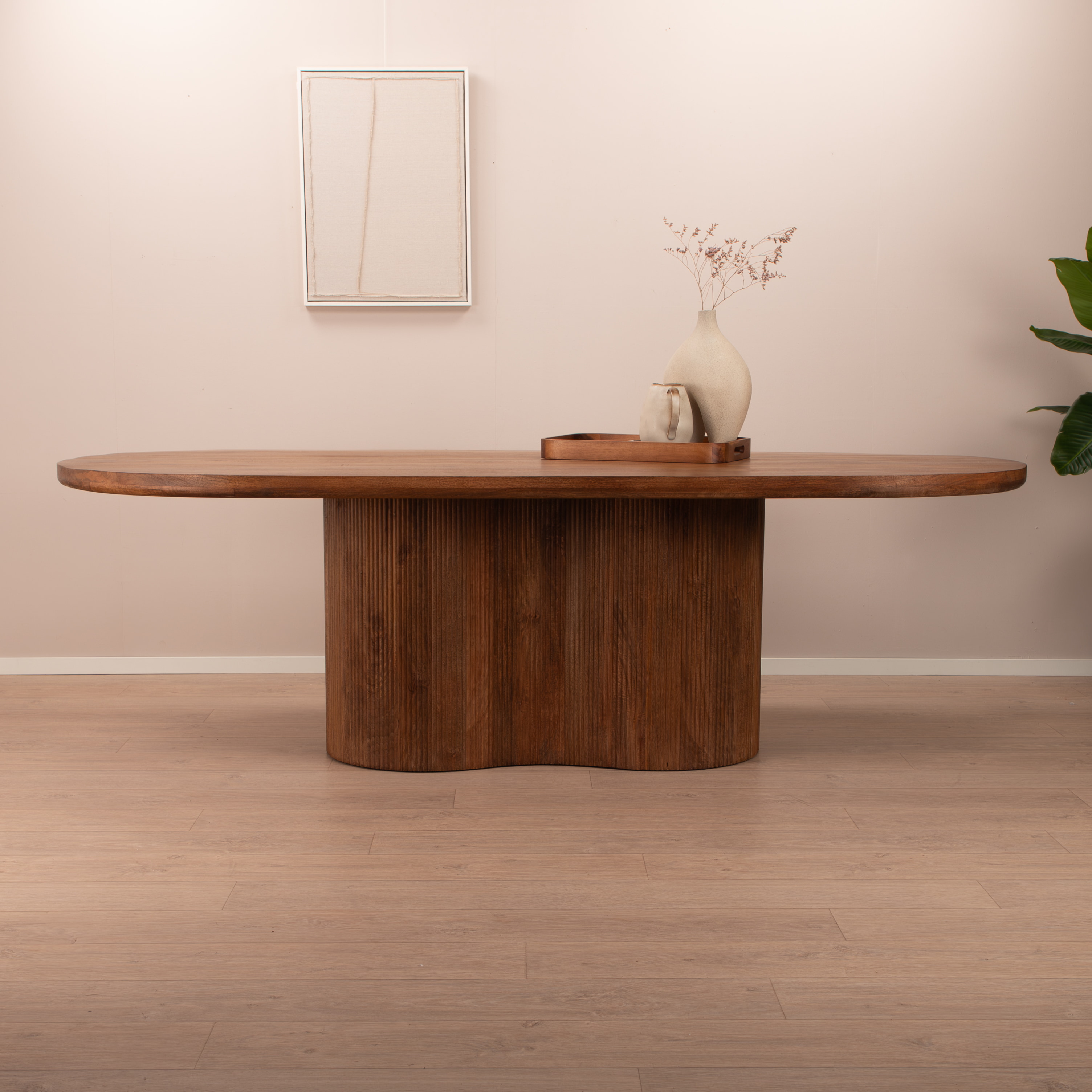 Sohome Ovale Eettafel 'Sadey' Mangohout, 250 x 110cm