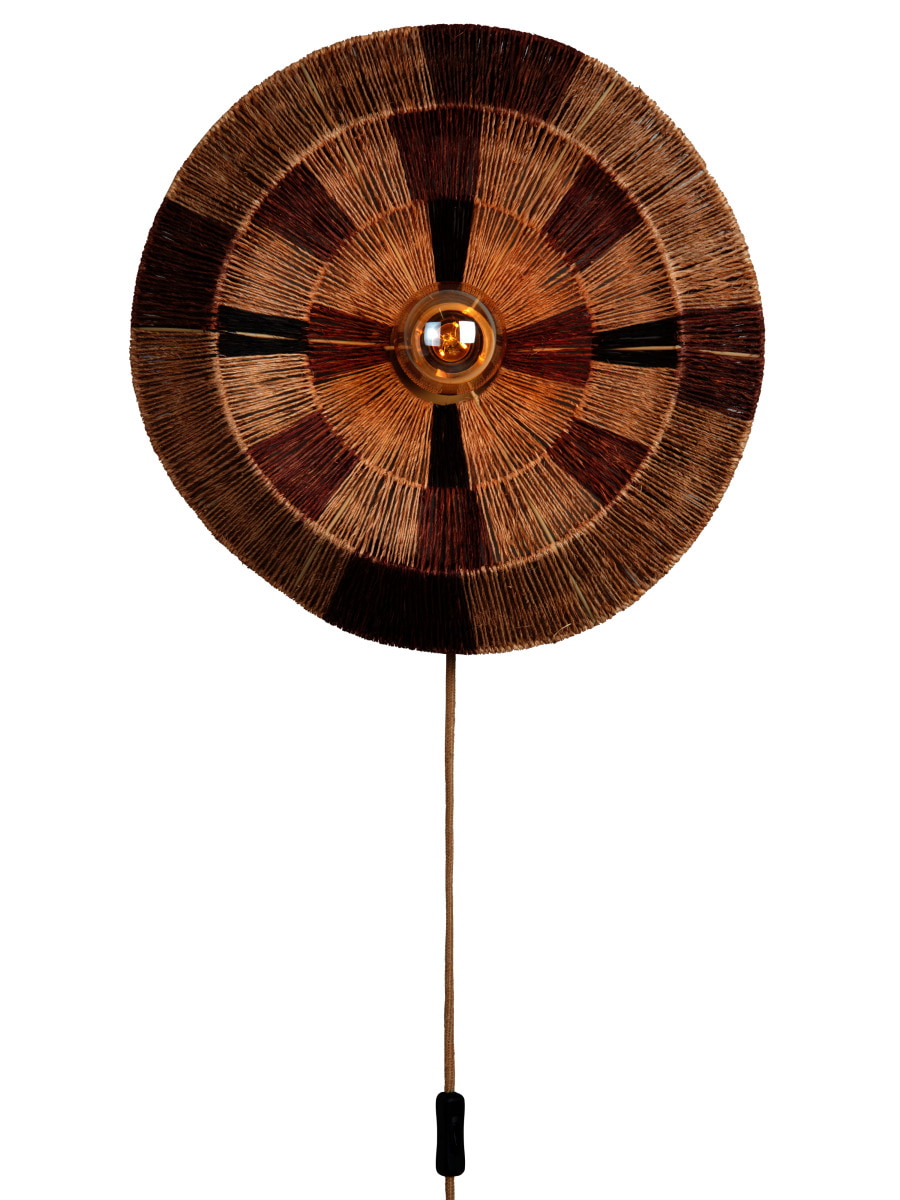 GOOD&MOJO Wandlamp Serengeti Jute, 45cm - Naturel/Bruin