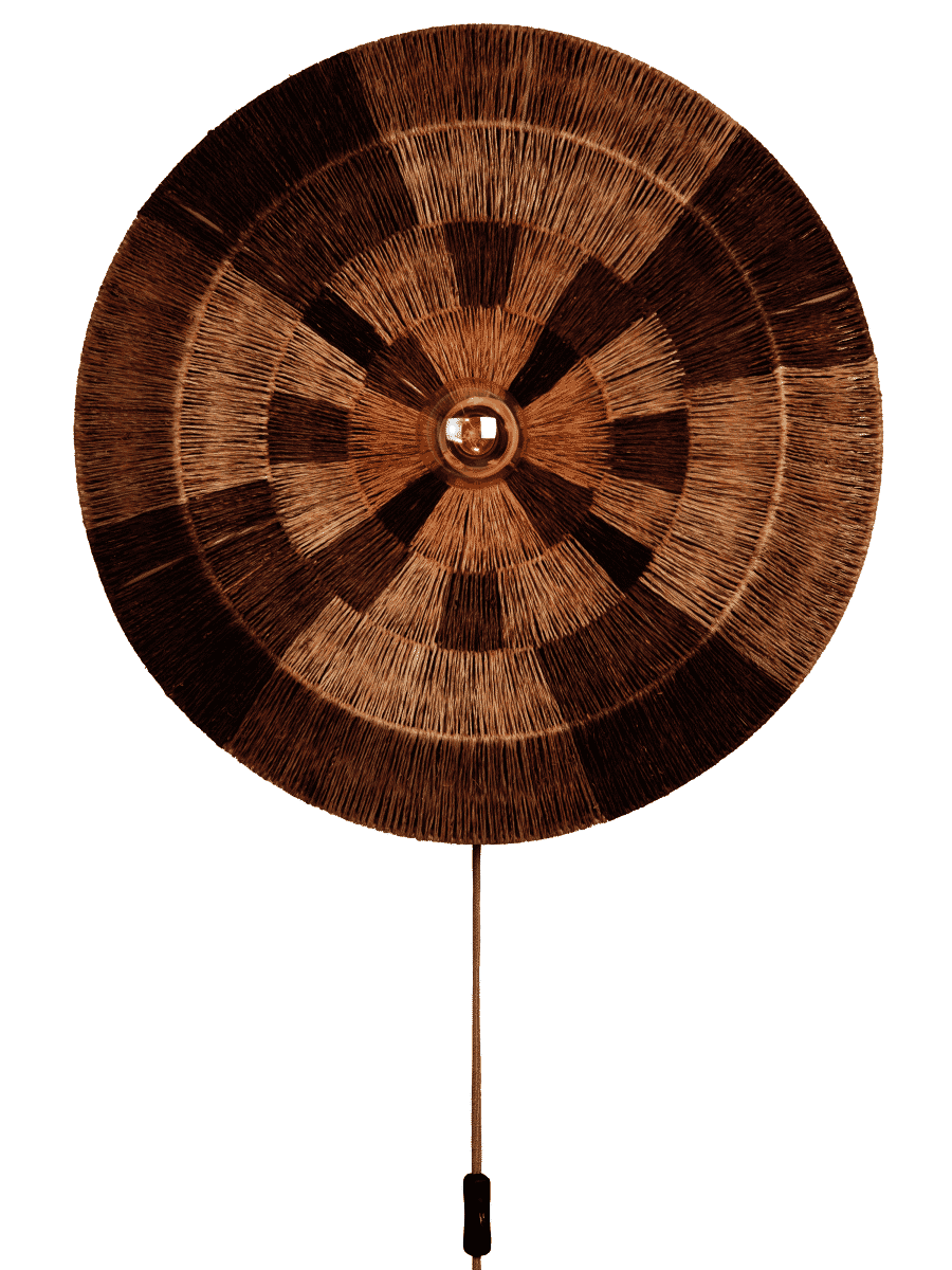 GOOD&MOJO Wandlamp 'Serengeti' Jute, 60cm, kleur Naturel/Bruin