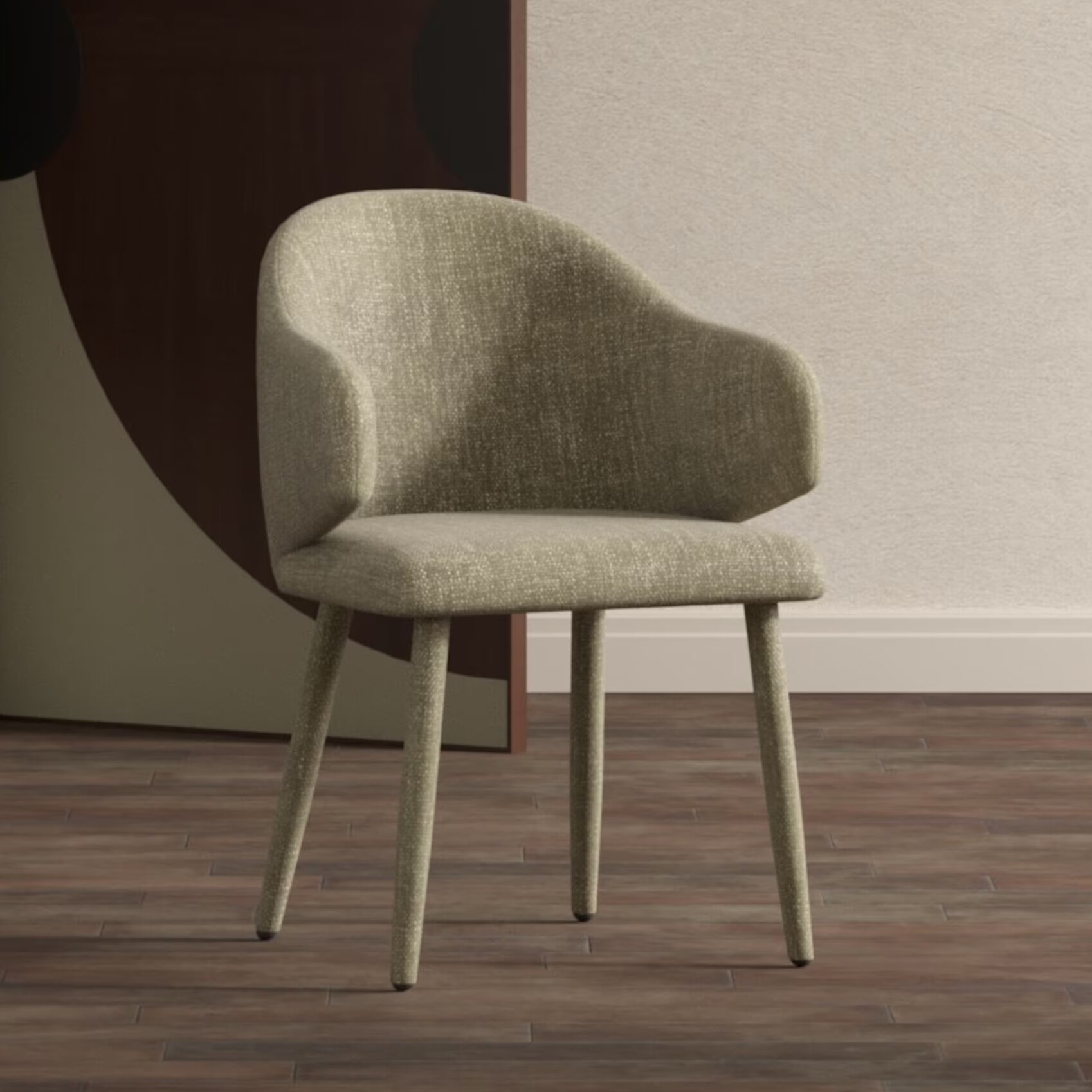 Nohr Eetkamerstoel 'Sherena' Velvet, kleur Beige