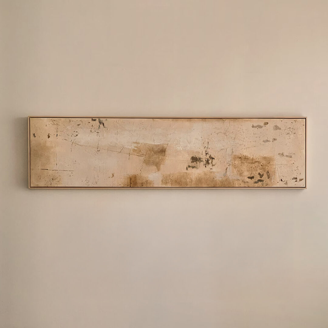 Kave Home Schilderij Silpa 182 x 47cm - Beige