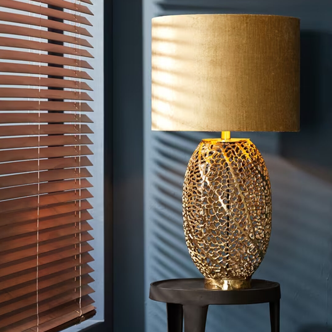 Light & Living Tafellamp Sinula 44cm - Goud (excl. kap)