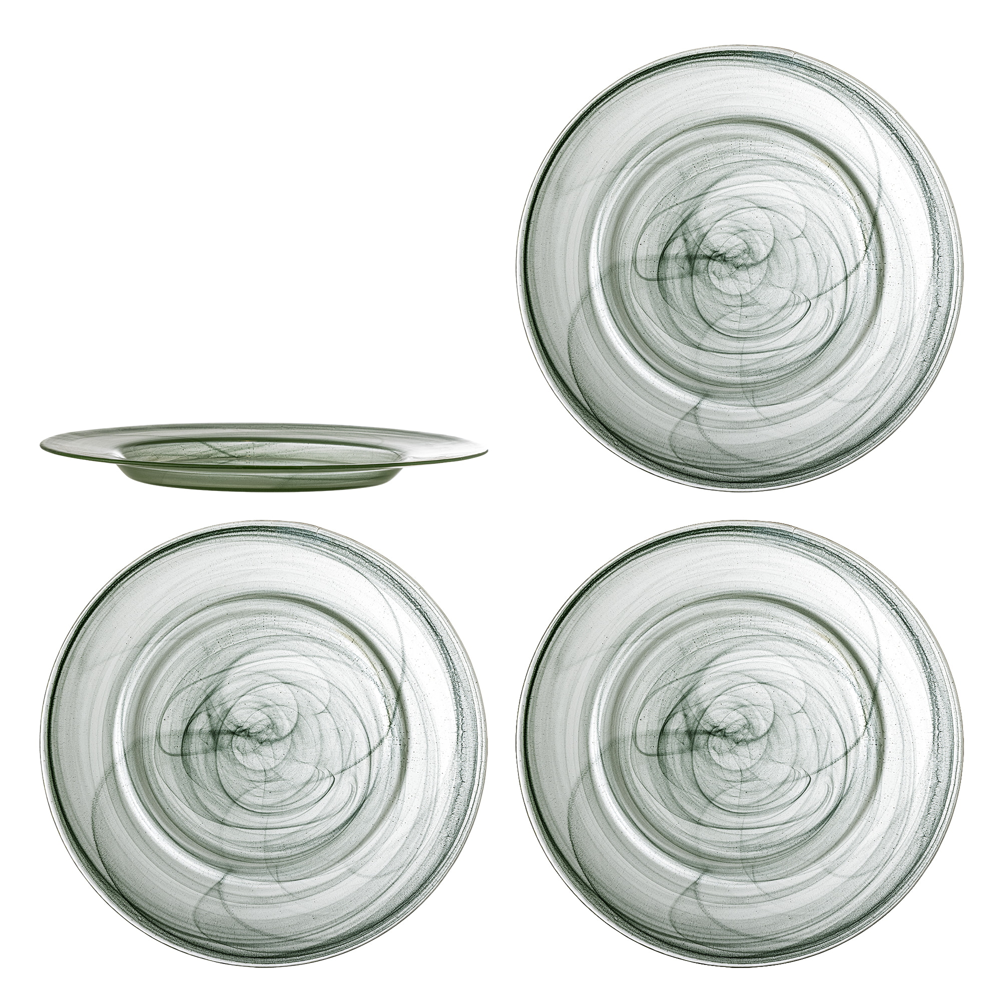 Bloomingville Bord Amelie Set van 4 stuks, 33cm - Groen