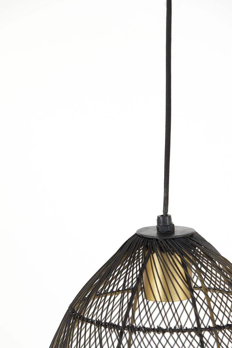 Light & Living Hanglamp 'Meya' 23cm, kleur Zwart