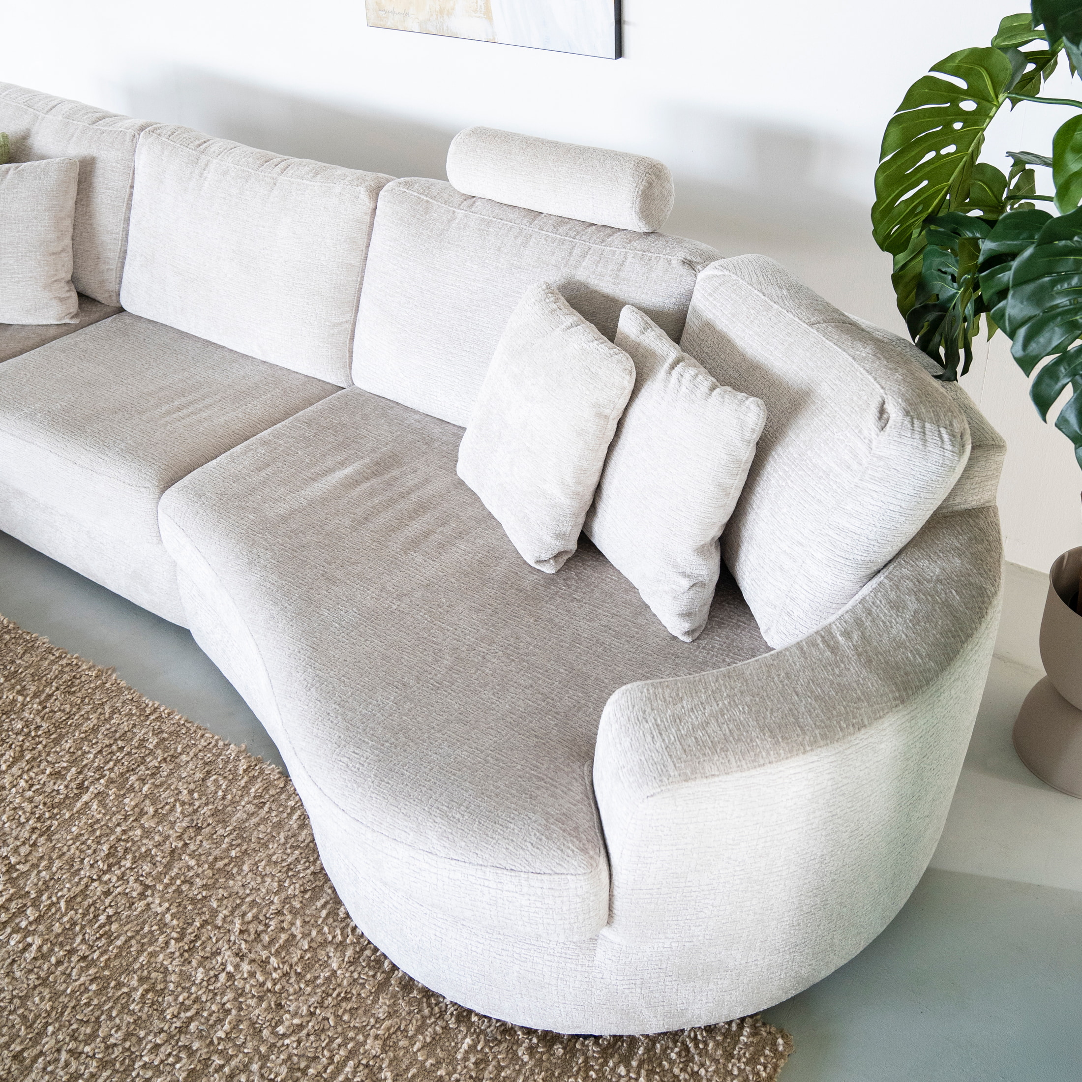 SEVN Hoekbank 'Soof' Links, kleur Beige