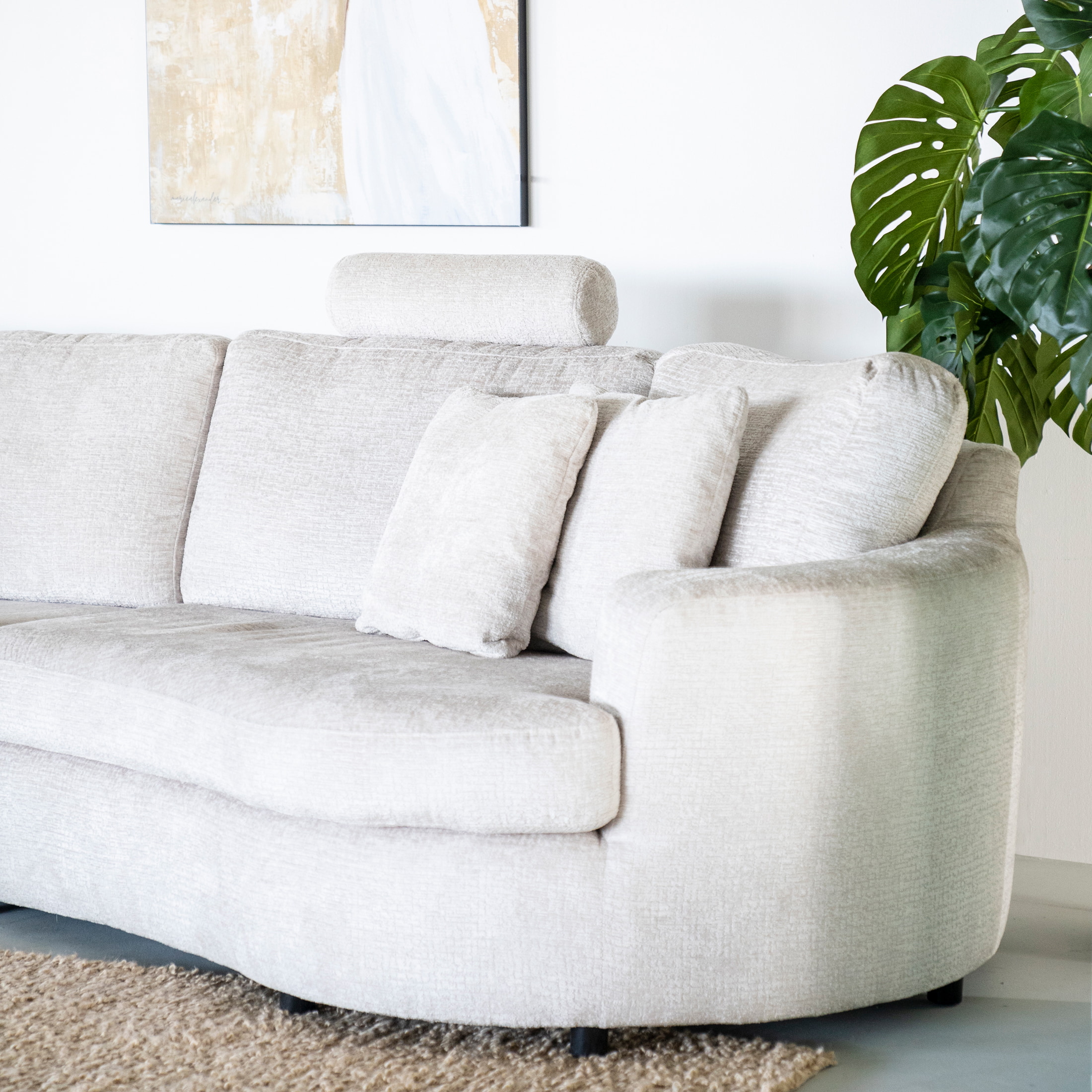 SEVN Hoekbank 'Soof' Links, kleur Beige