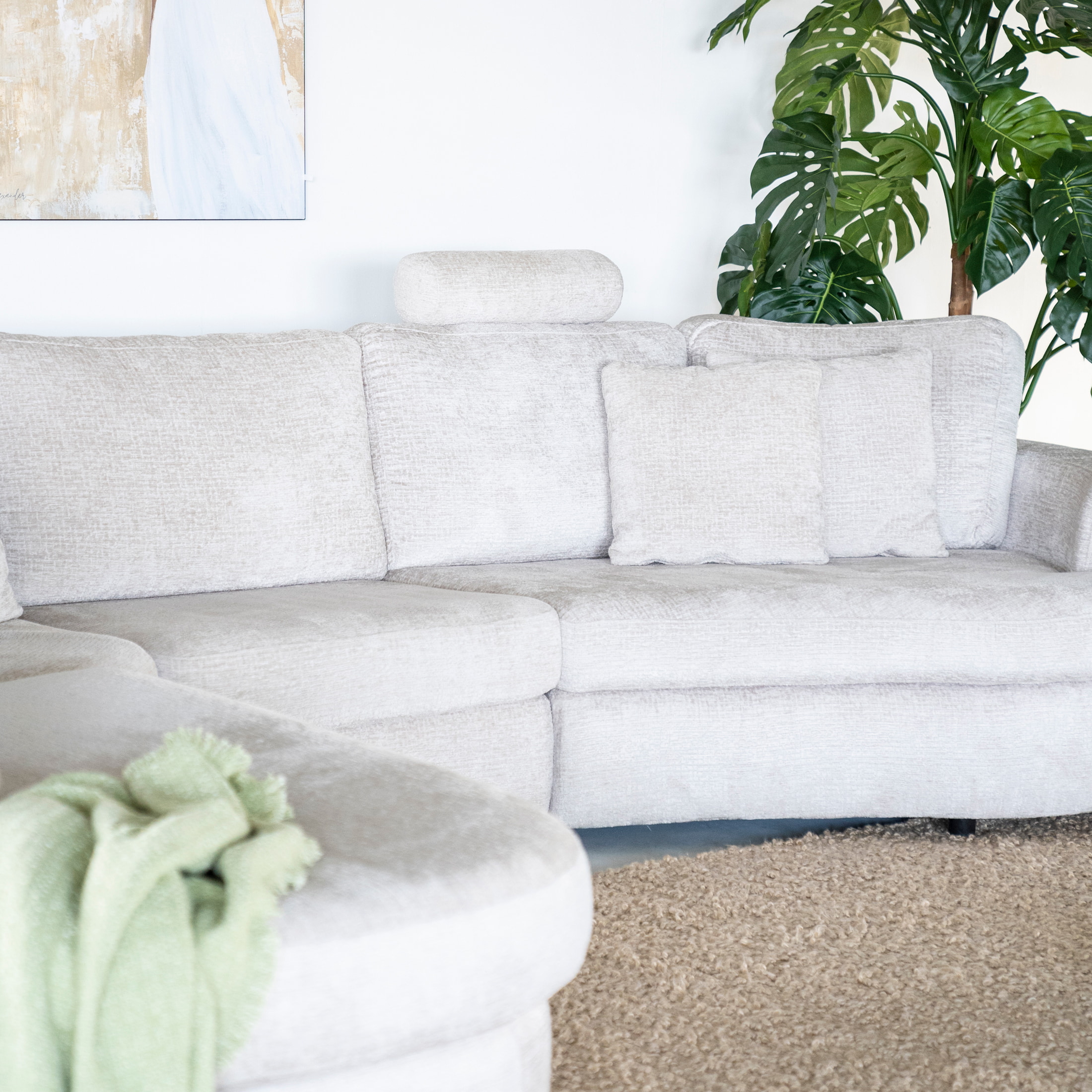 SEVN Hoekbank 'Soof' Links, kleur Beige