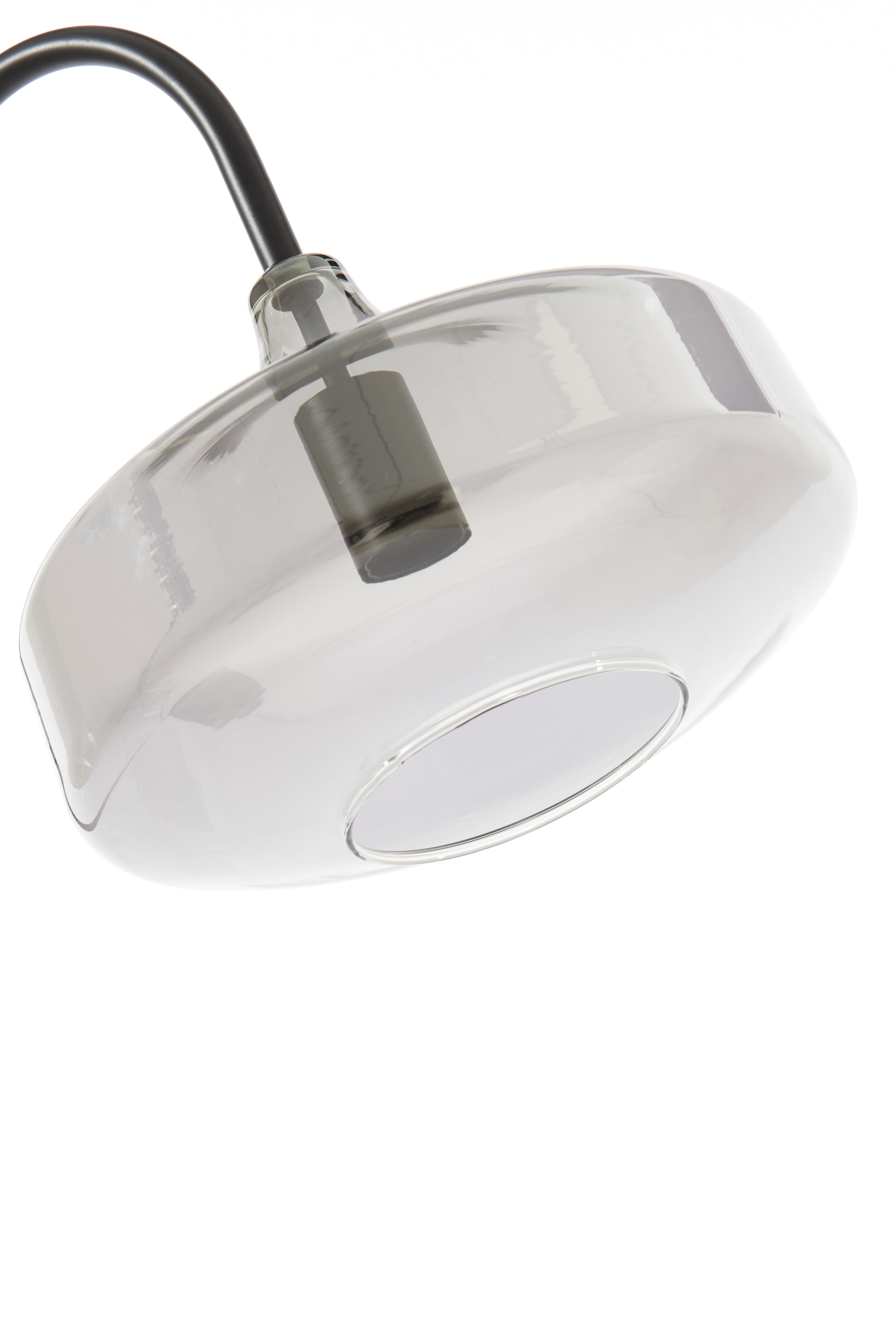 Light & Living Vloerlamp 'Solna' 160cm hoog, kleur Smoke/Mat Zwart