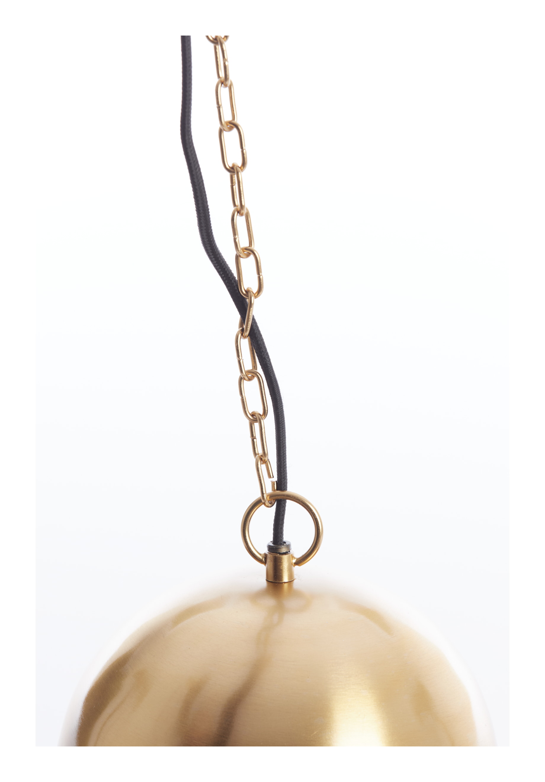 Light & Living Hanglamp 'Cetara' Kralen, 33cm, kleur Oranje/Brons