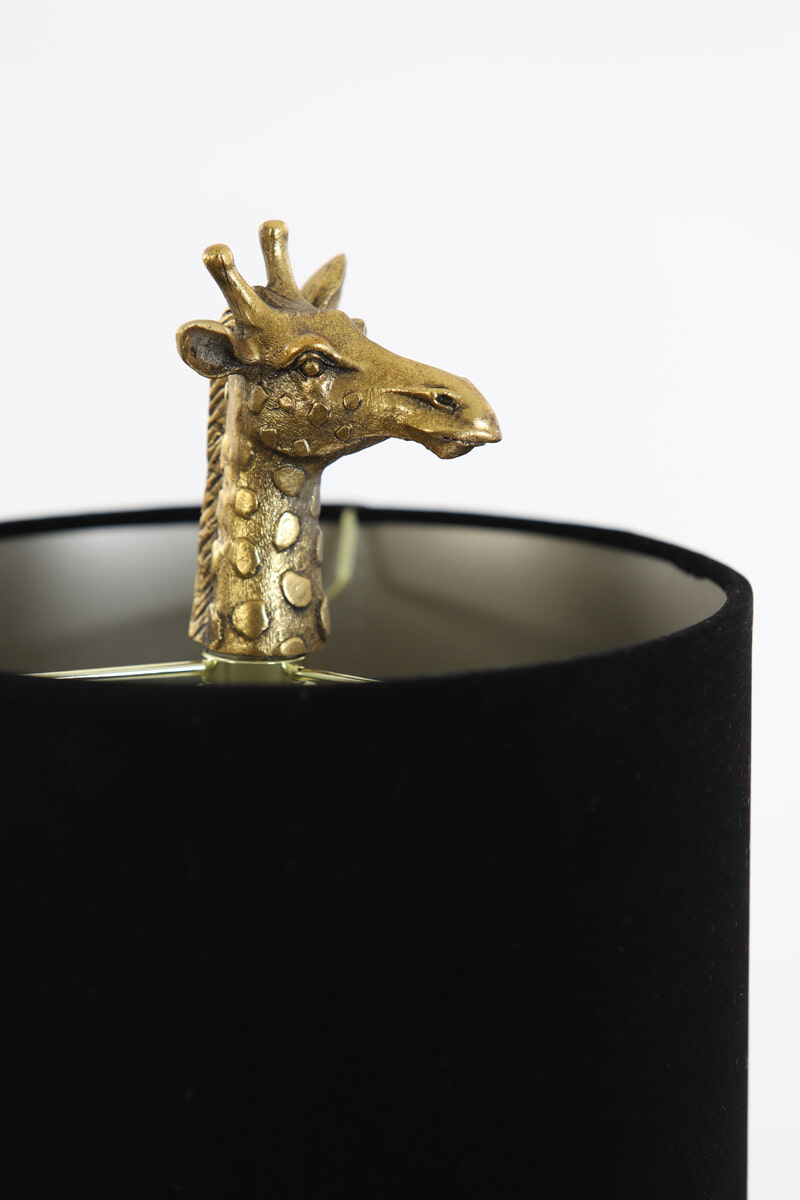 Light & Living Tafellamp 'Giraffe' 68cm, kleur Zwart