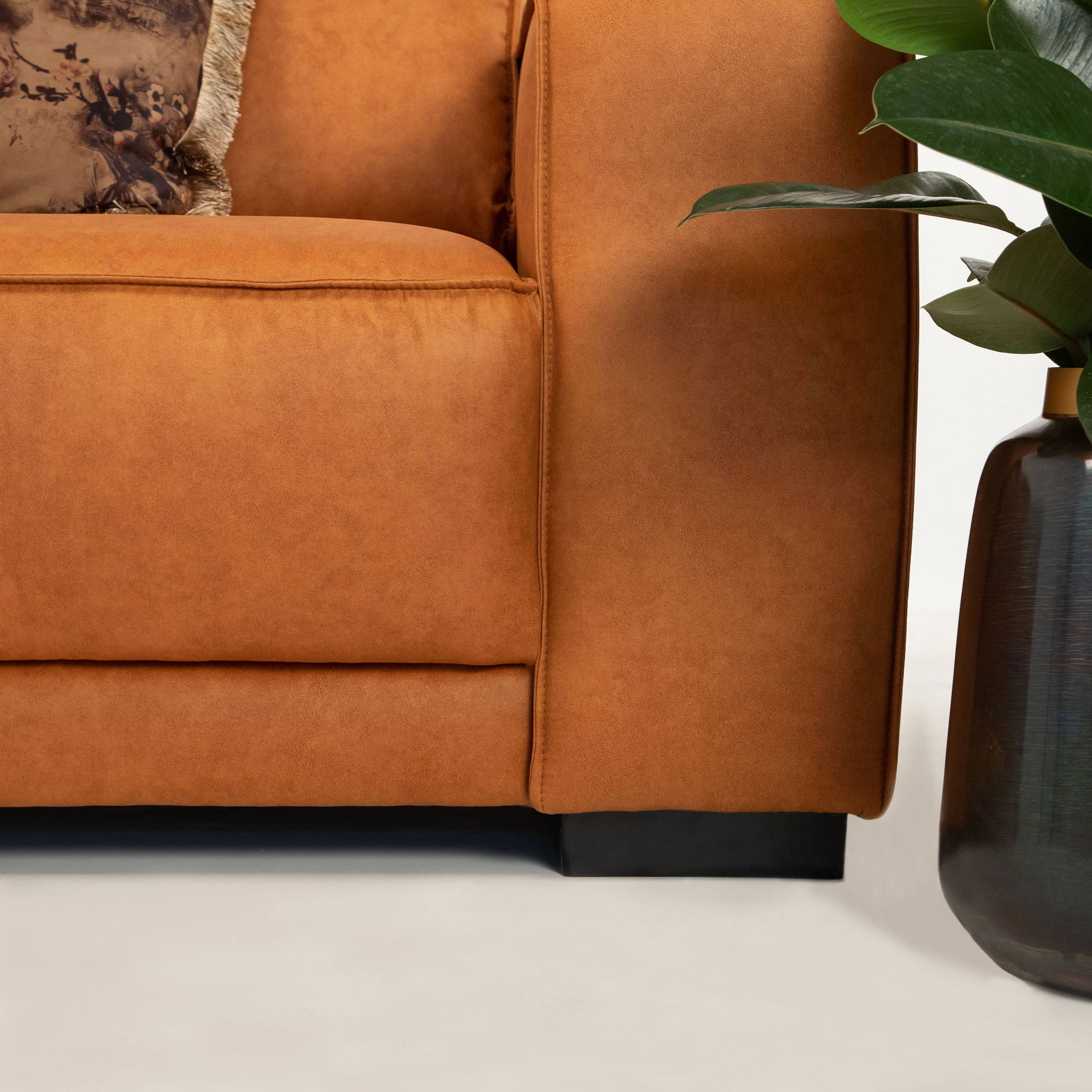 Sohome 4-zits Bank 'Stacie' kleur Cognac