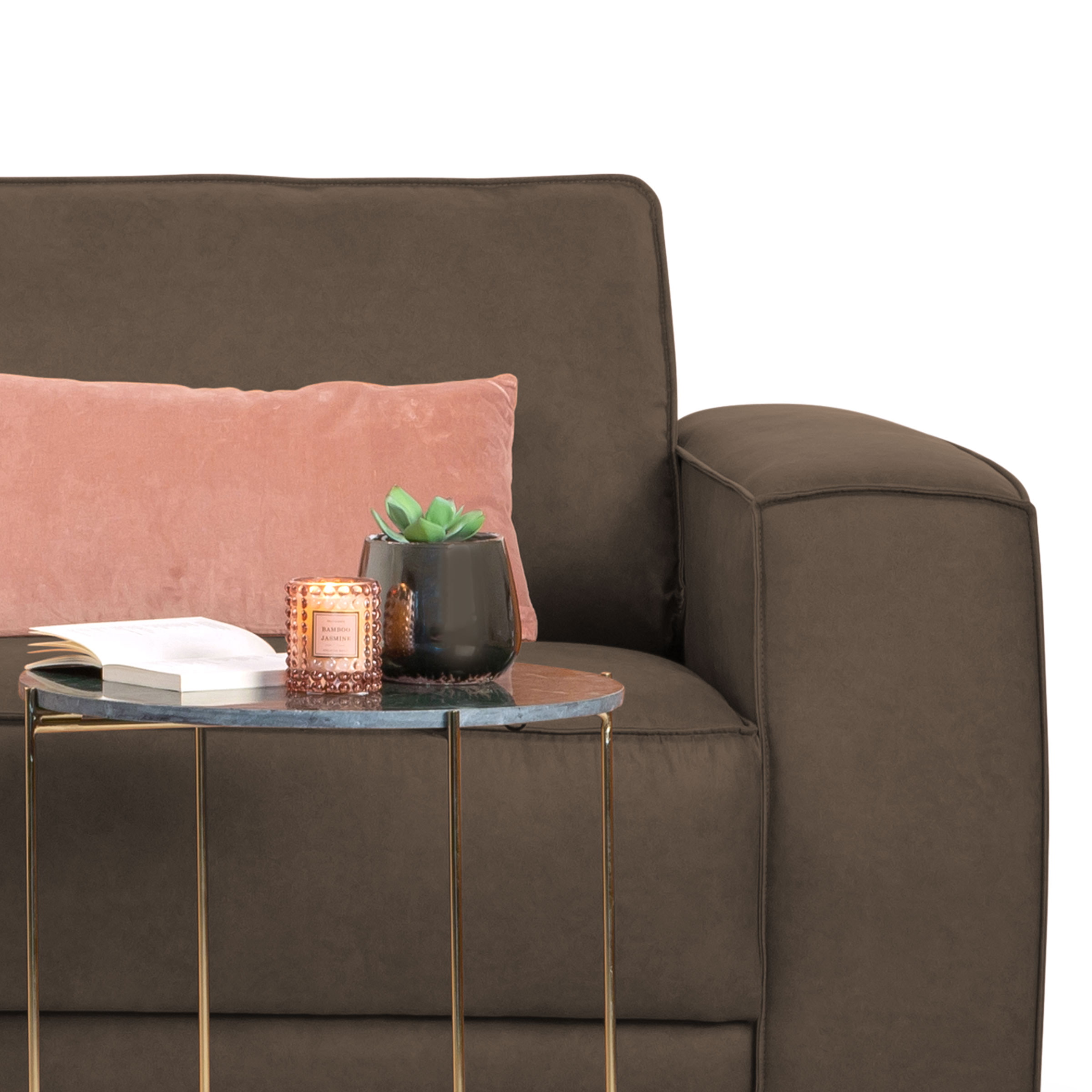 Sohome 4-zits Bank 'Stacie' kleur Taupe
