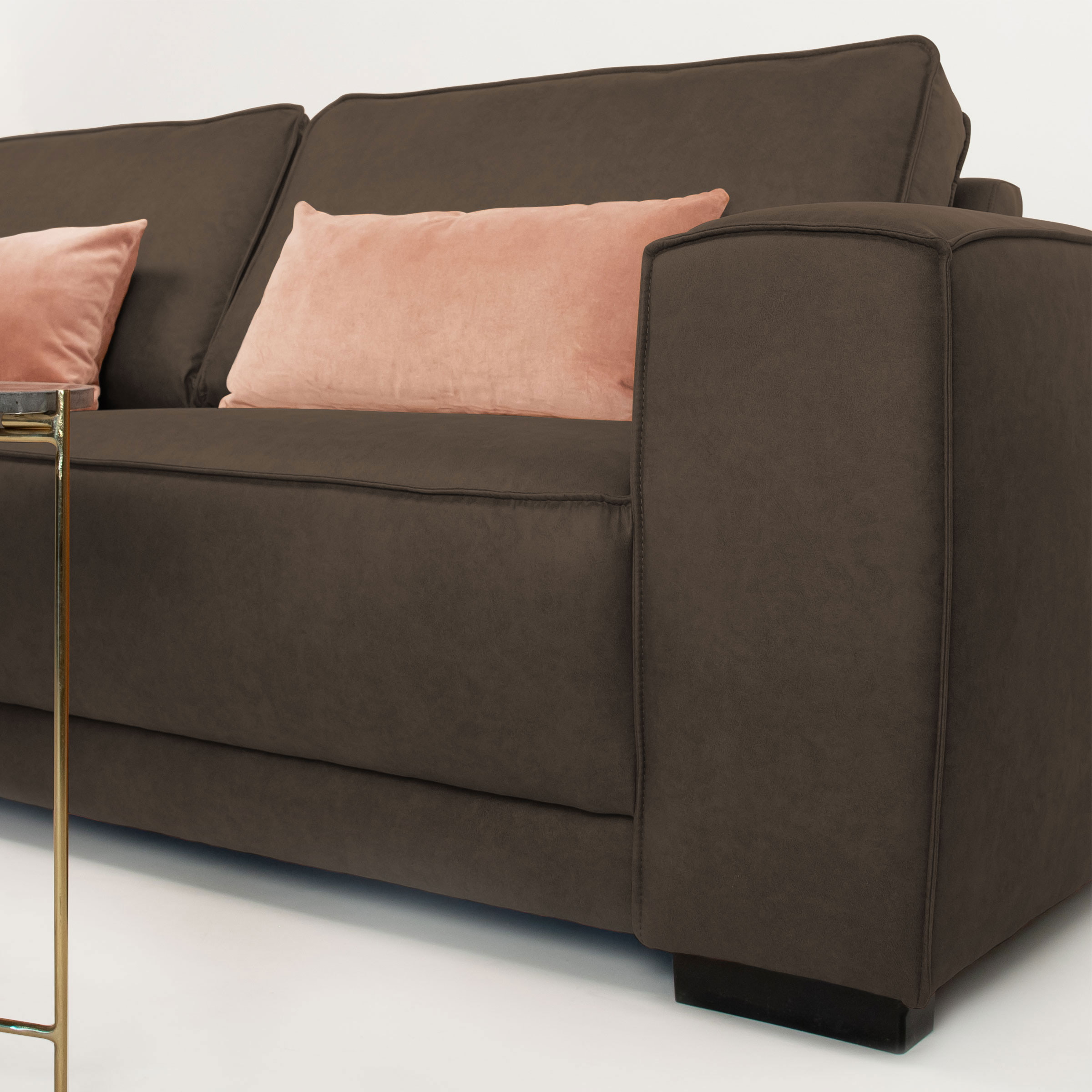 Sohome 4-zits Bank 'Stacie' kleur Taupe