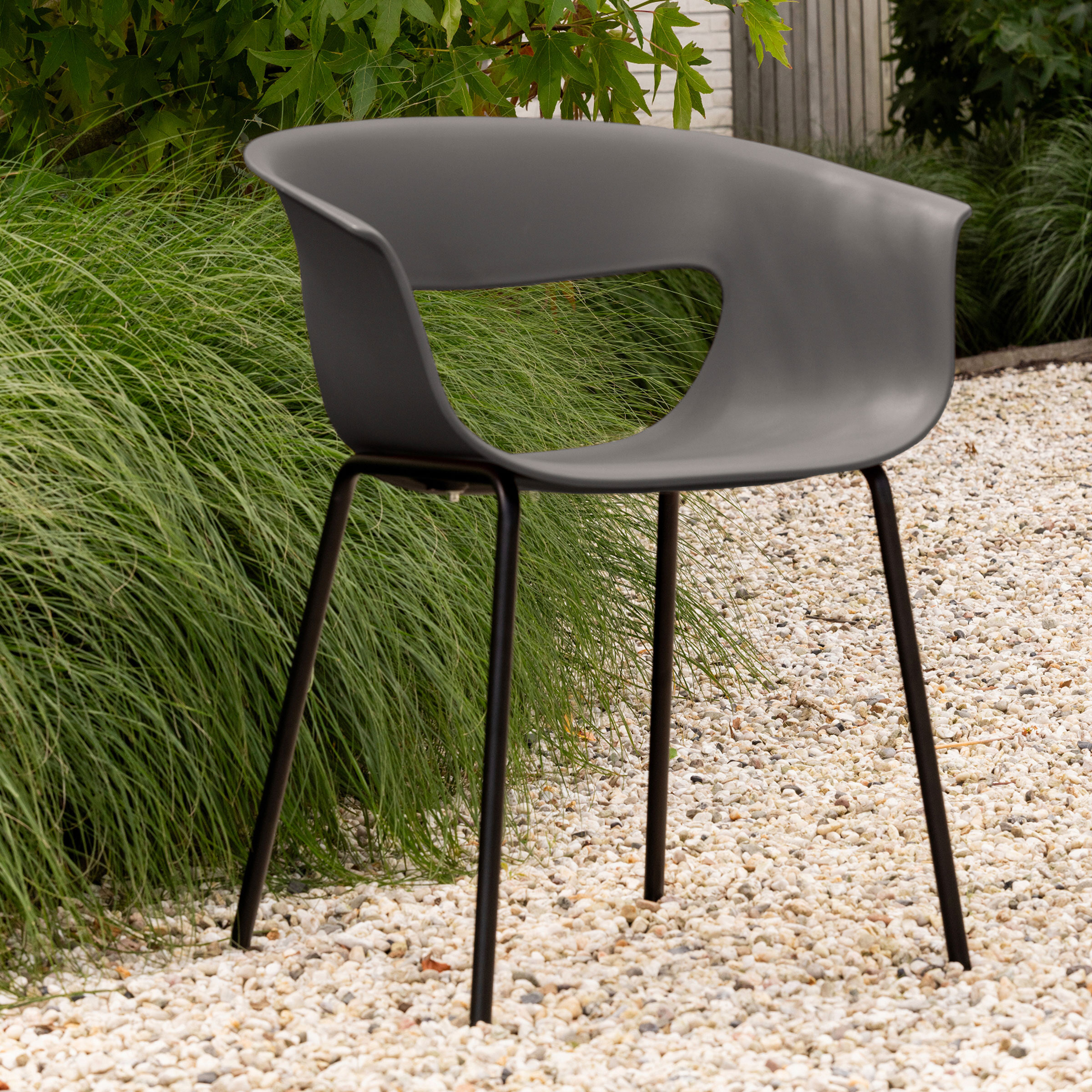 WOOOD Outdoor Eetkamerstoel Stine - Bruin/Grijs