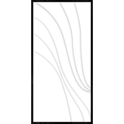 Wandkraft 'Jeu en ligne' Reliëf met zwarte lijst, 98 x 198cm