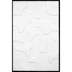 Wandkraft 'Geometric shape' Reliëf met zwarte lijst, 98 x 148cm